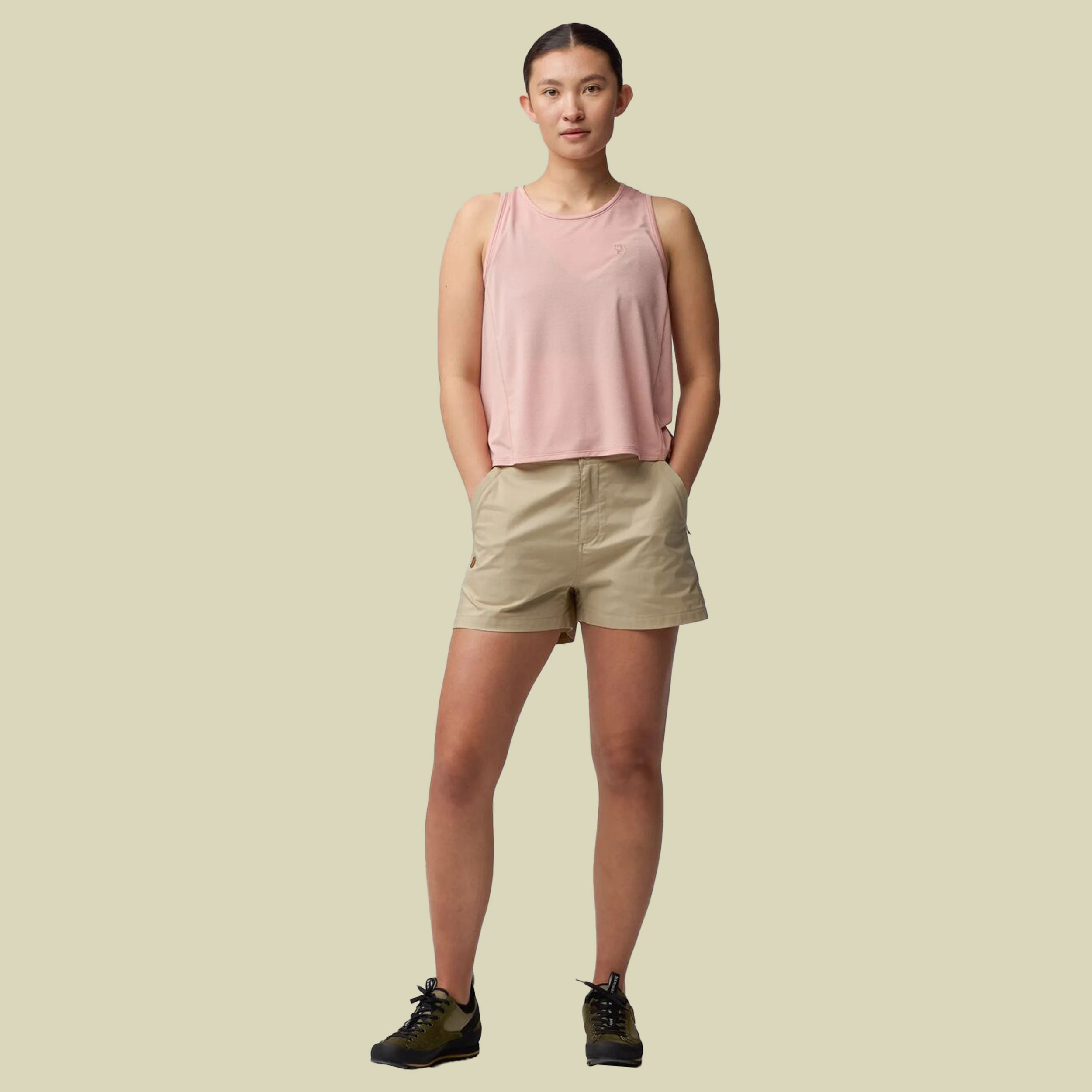 Abisko Hike Shorts Women 40 braun - fossil