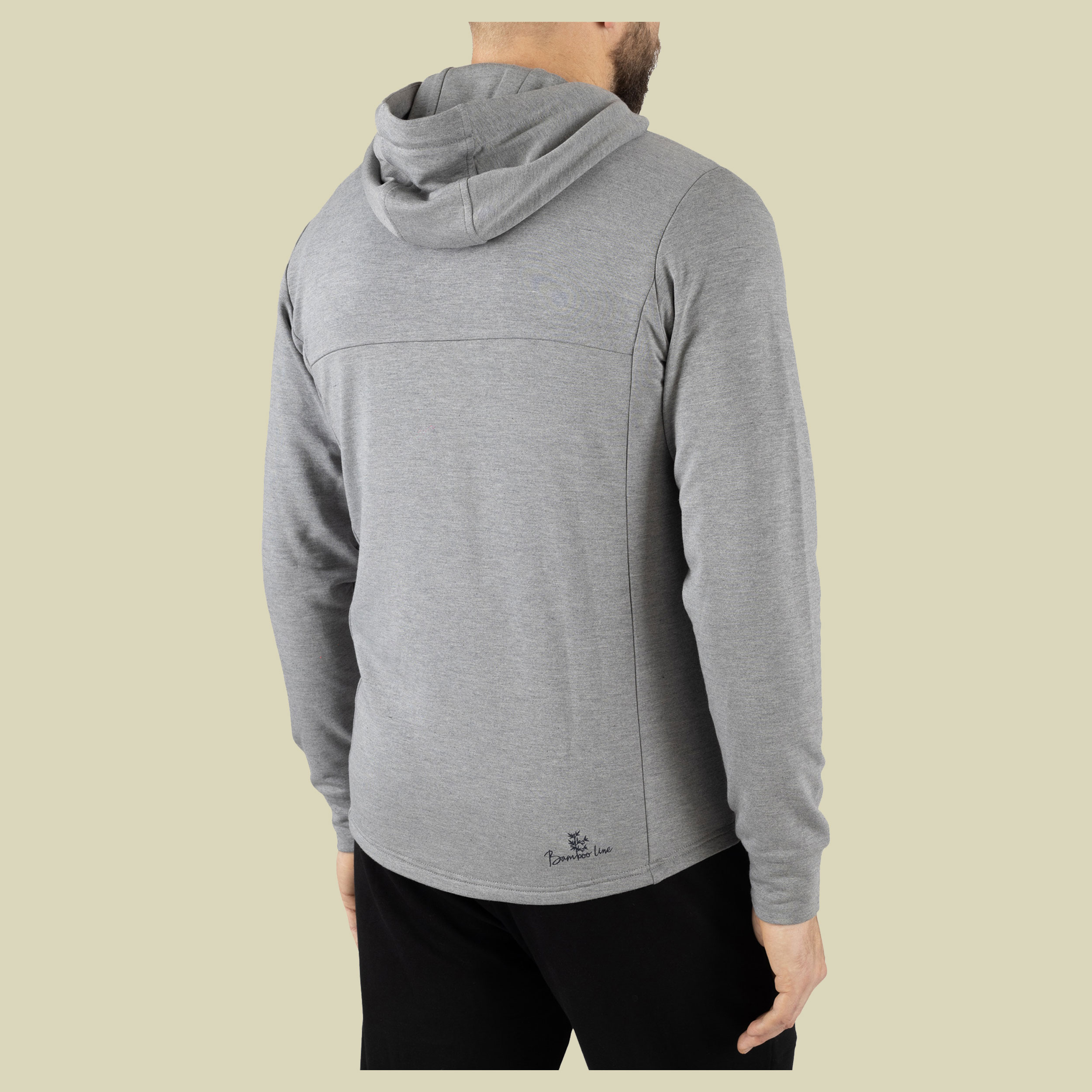 Midlayer Lonetree Hoodie Bamboo Man M grau - grey