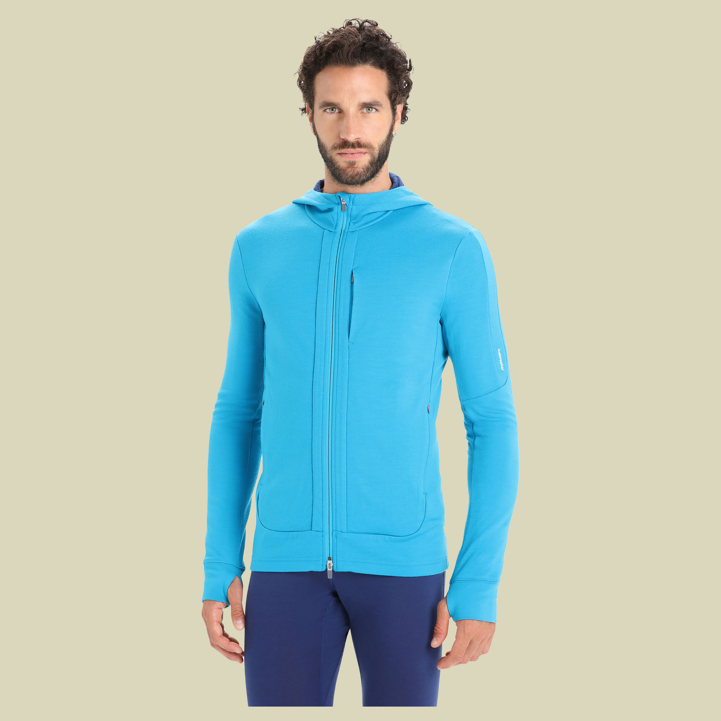 Quantum III LS Zip Hood Men Größe XL Farbe geo blue/royal navy/cb