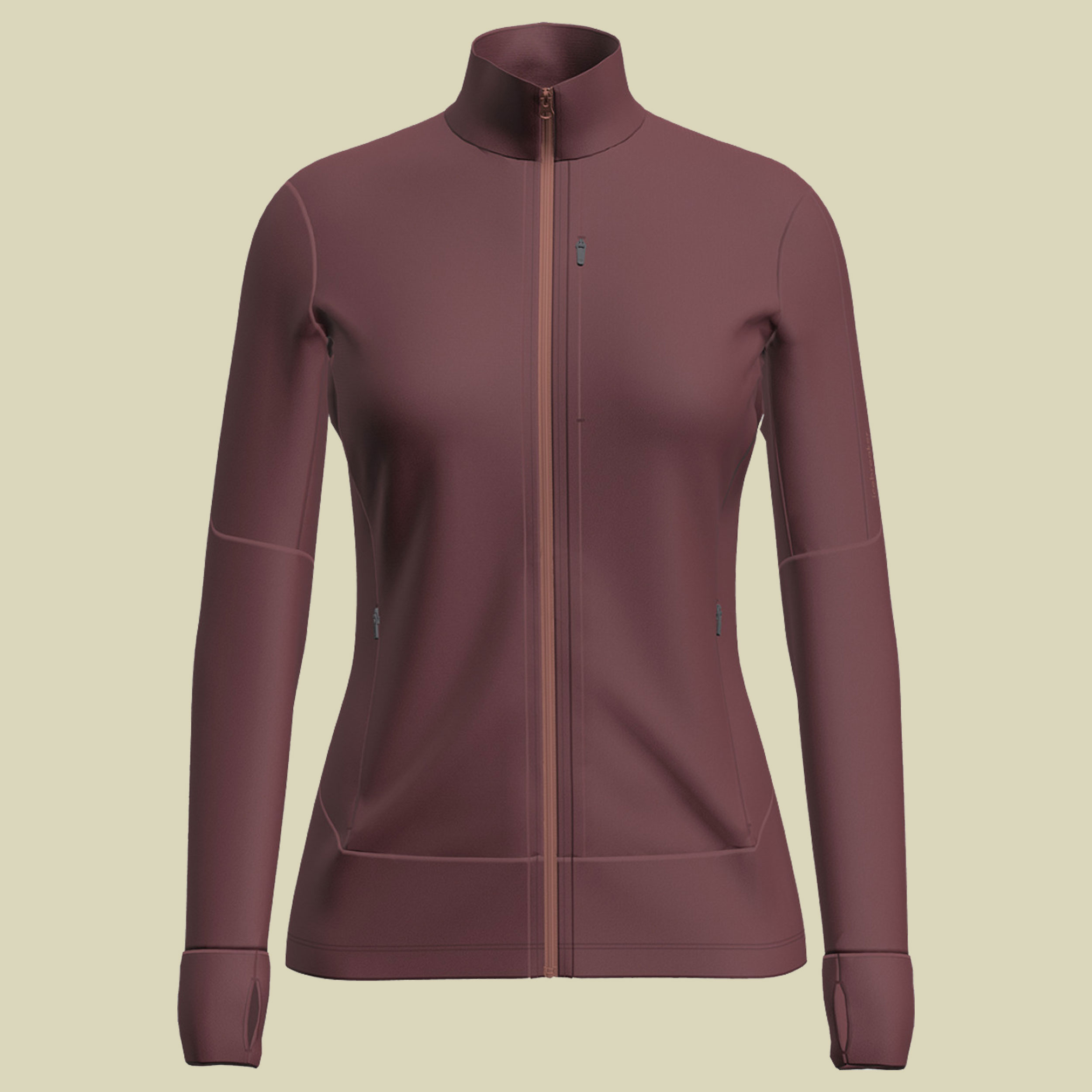 Merino 260 Quantum IV LS Zip Women M braun - port/cedar wood