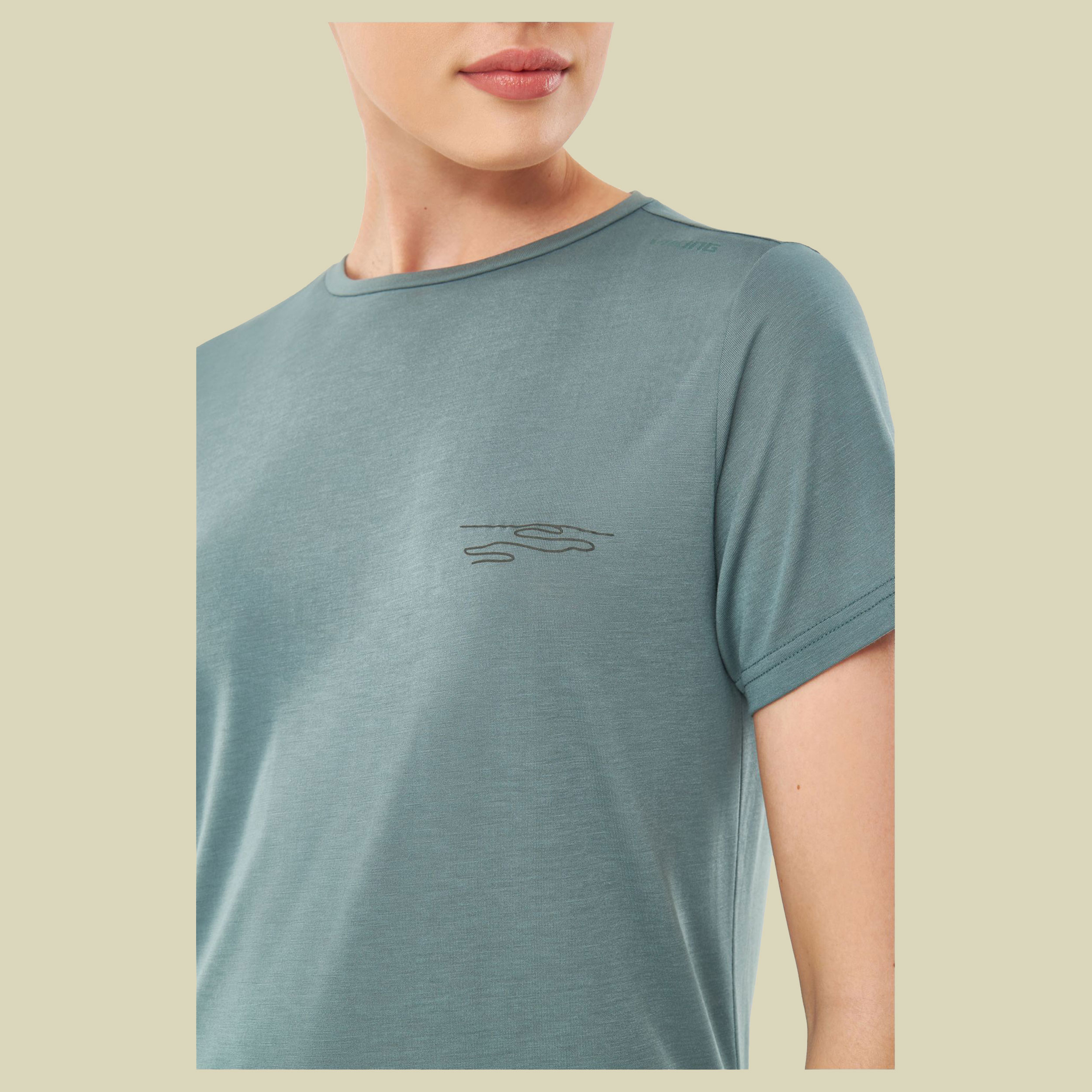 T-Shirt Morain Woman L grün- Farbe green