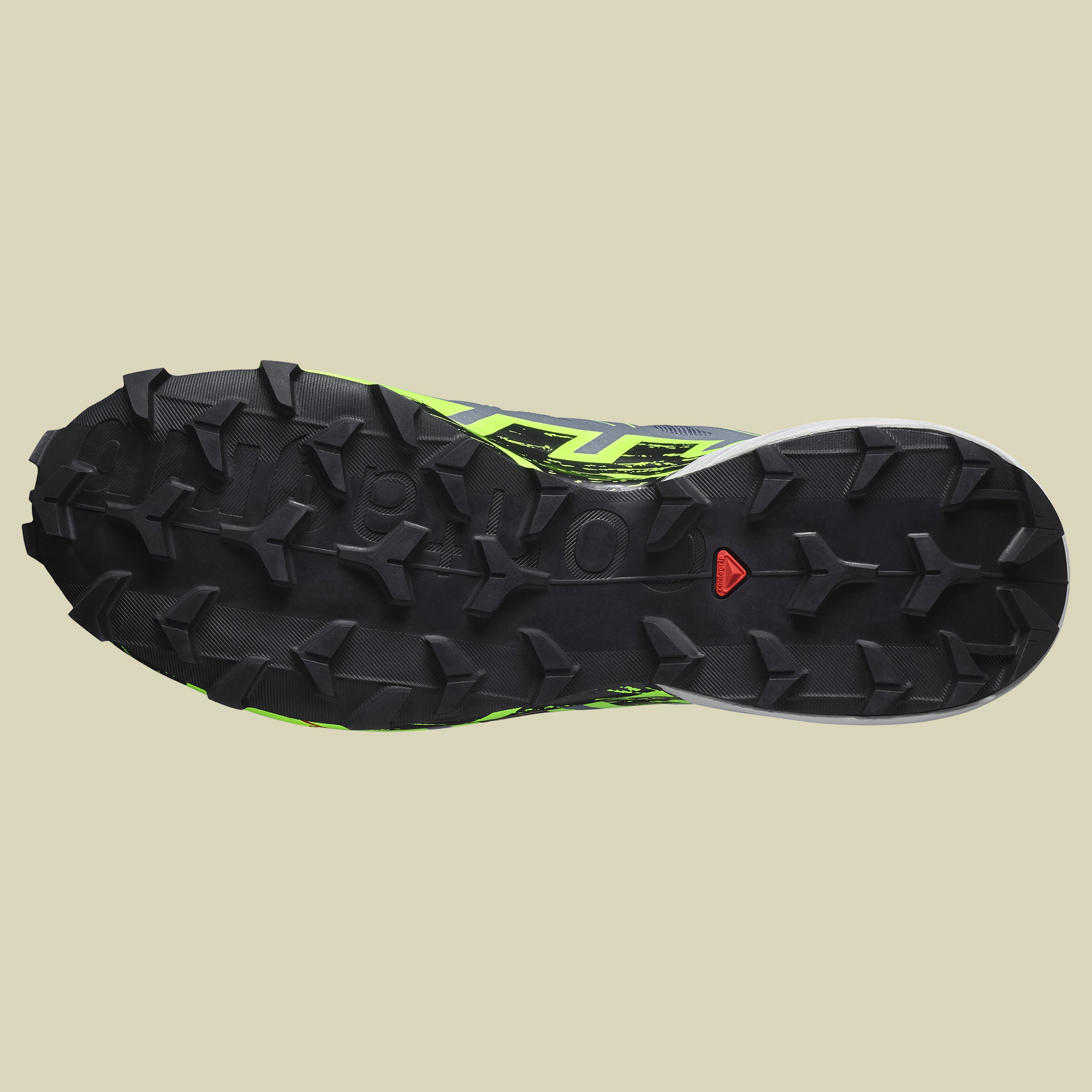 Speedcross 6 GTX Men Größe UK 12 Farbe flint stone/green gecko/black