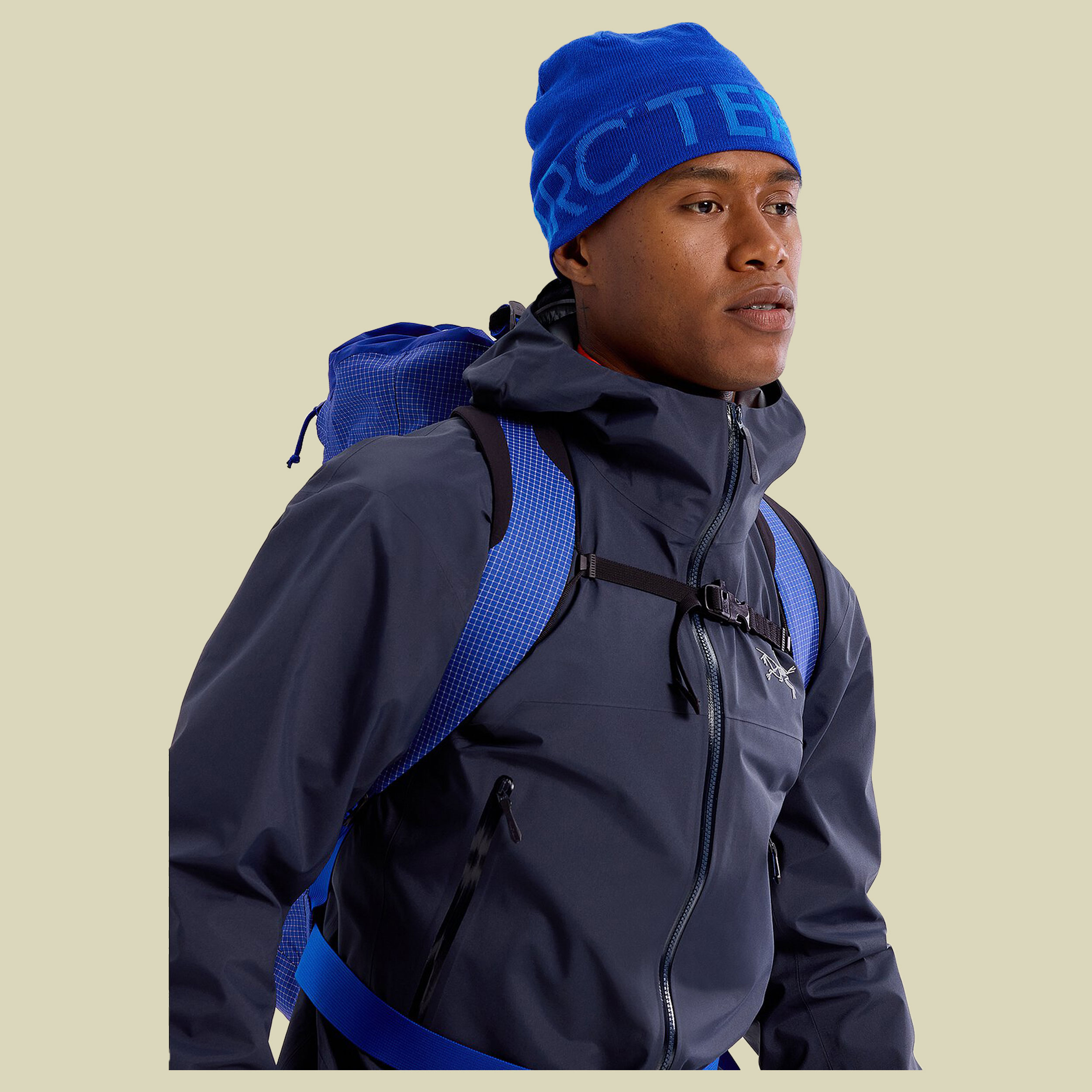 Word Head Toque blau one size - vitality/fluidity