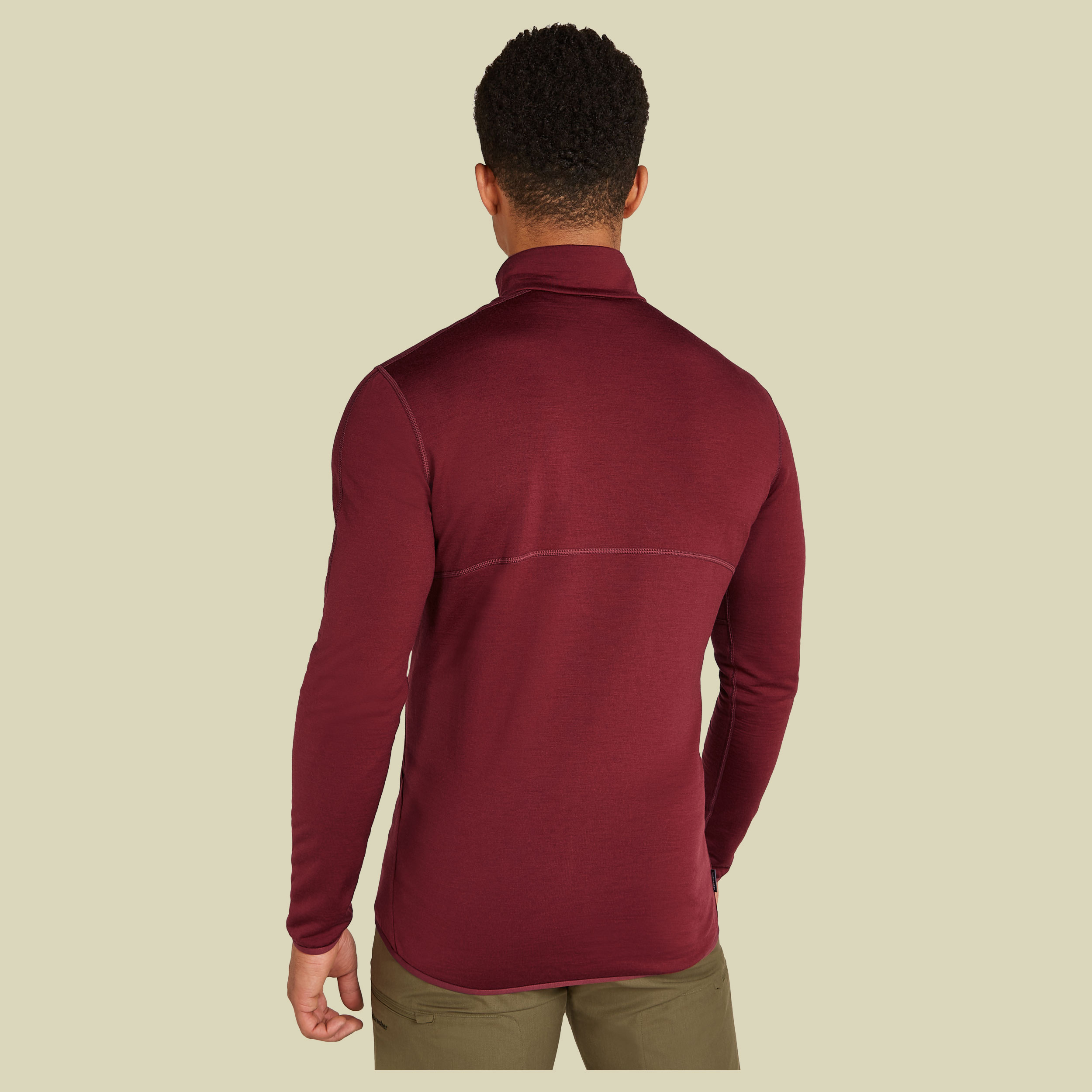 Merino 560 Realfleece Elemental II LS Zip Men rot M - port