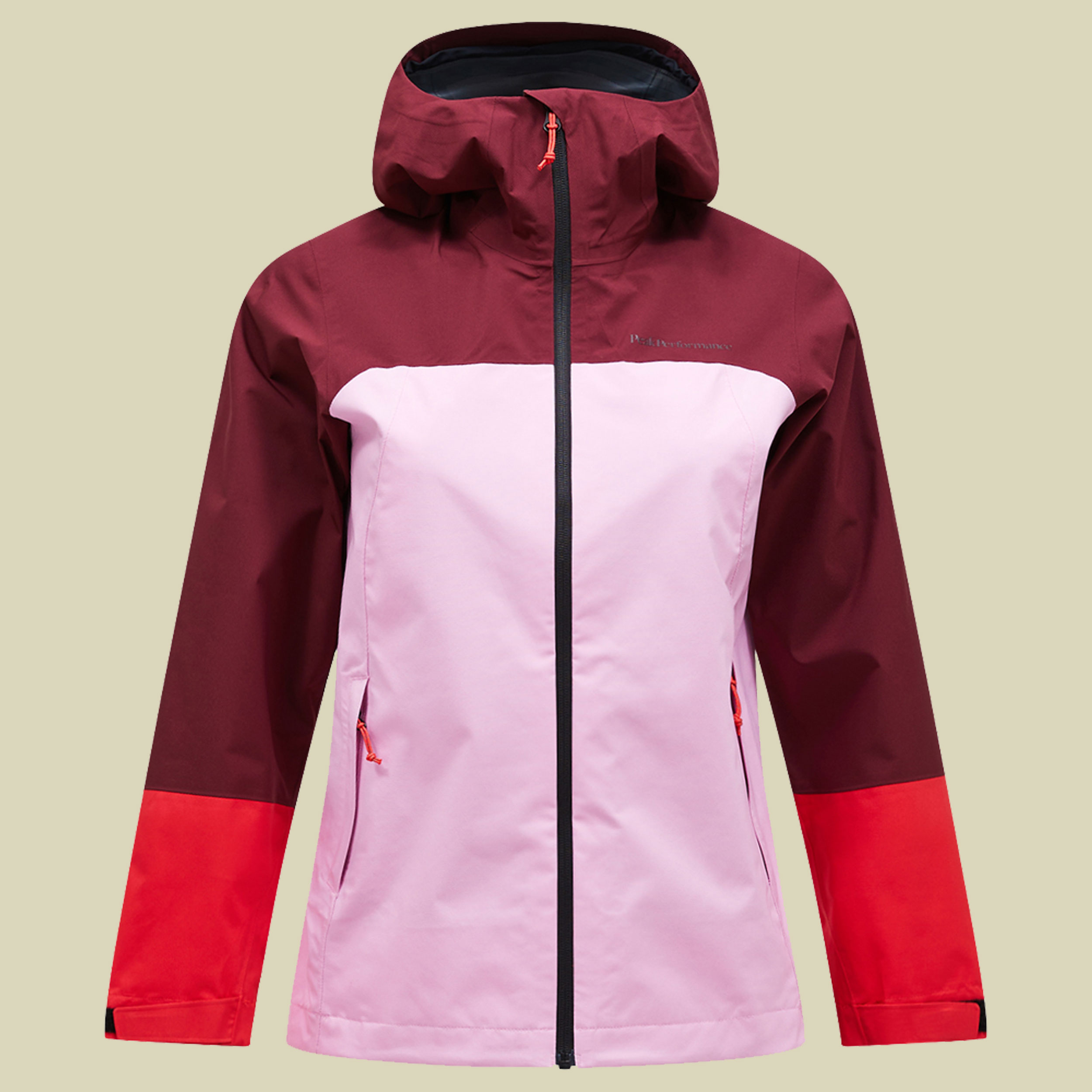 Trail Hipe Shell Jacket Women S mehrfarbig II - obscure/morning/brillant red