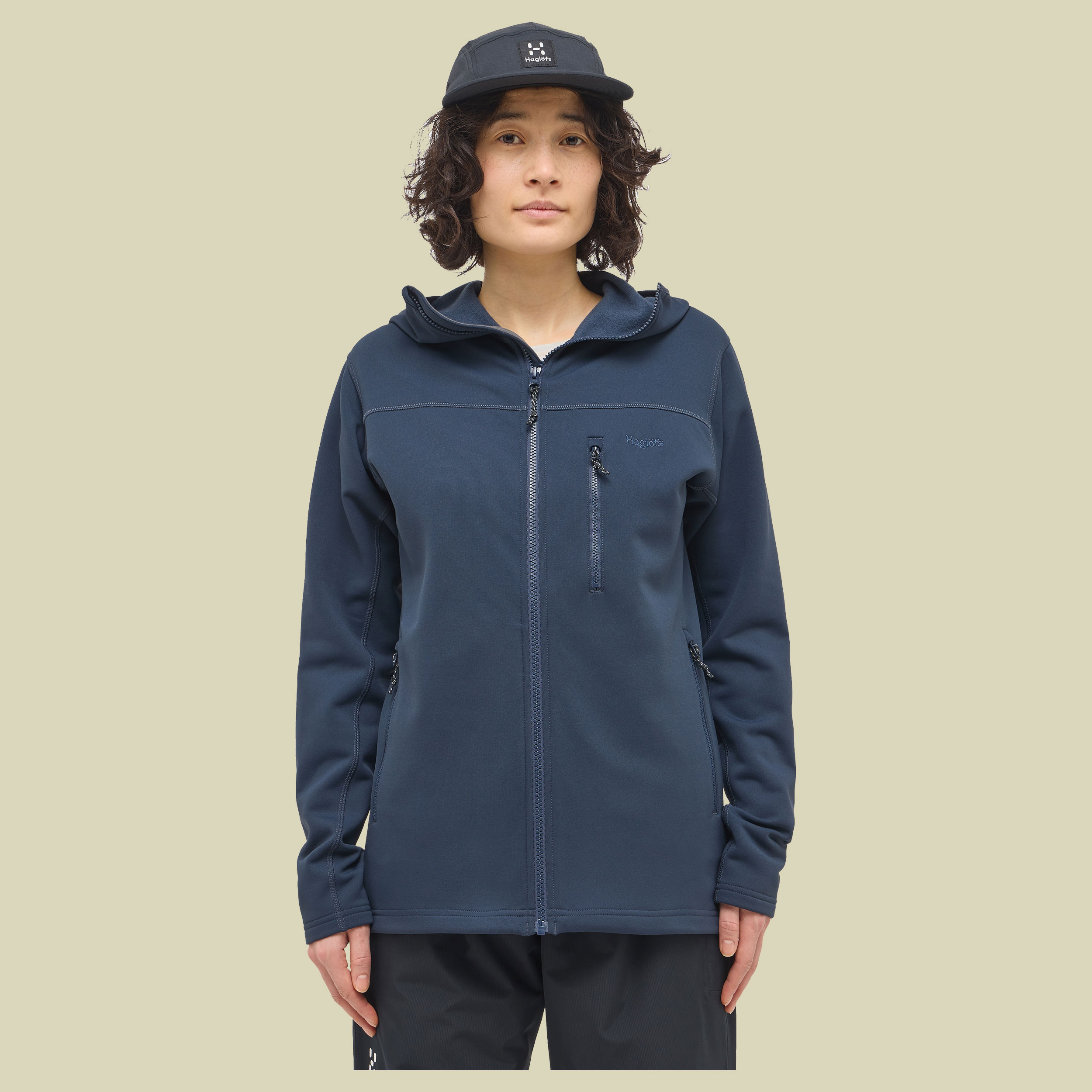 Rosson Mid Hood Women L blau - tarn blue