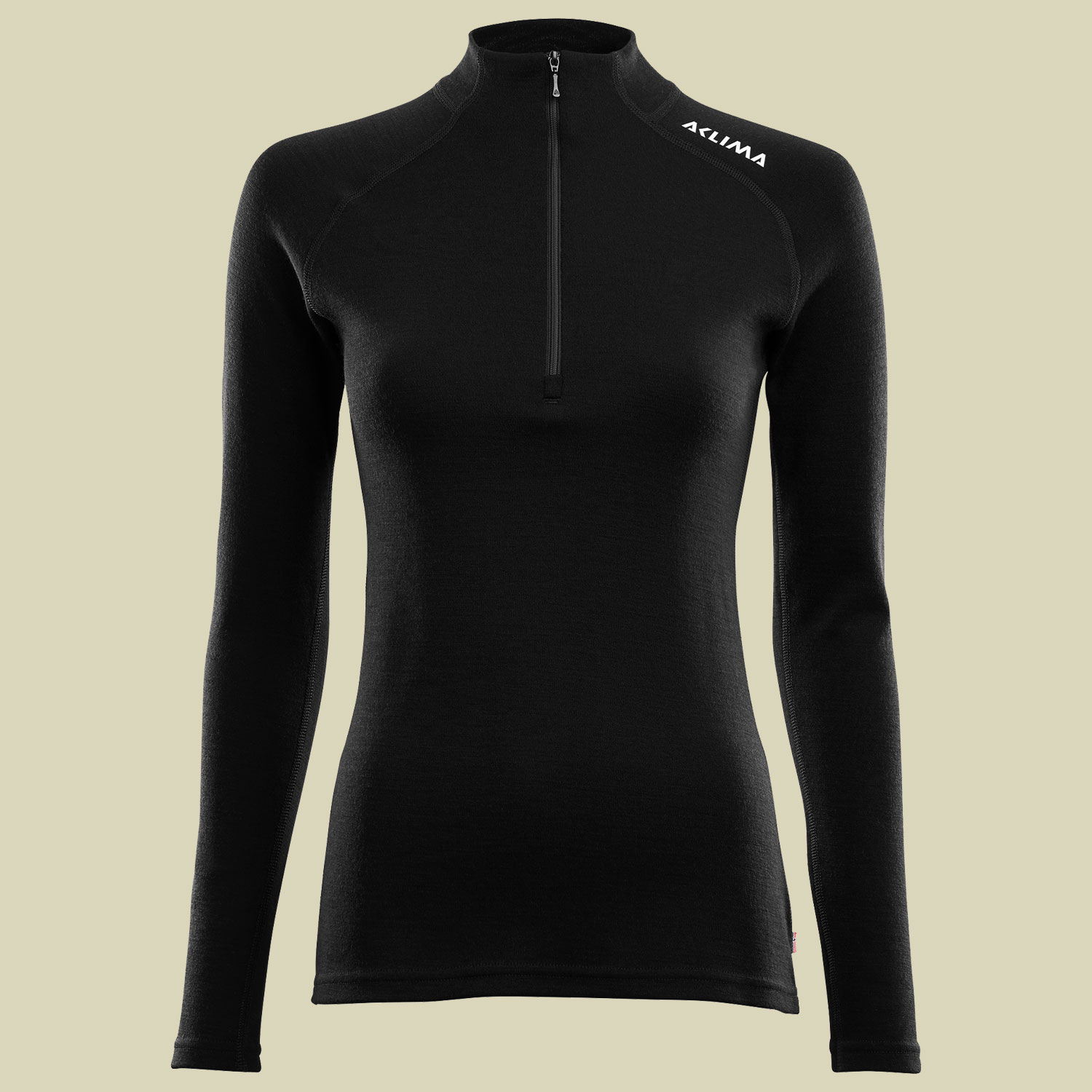 WarmWool Mock Neck W/ZIP Woman Größe M Farbe jet black