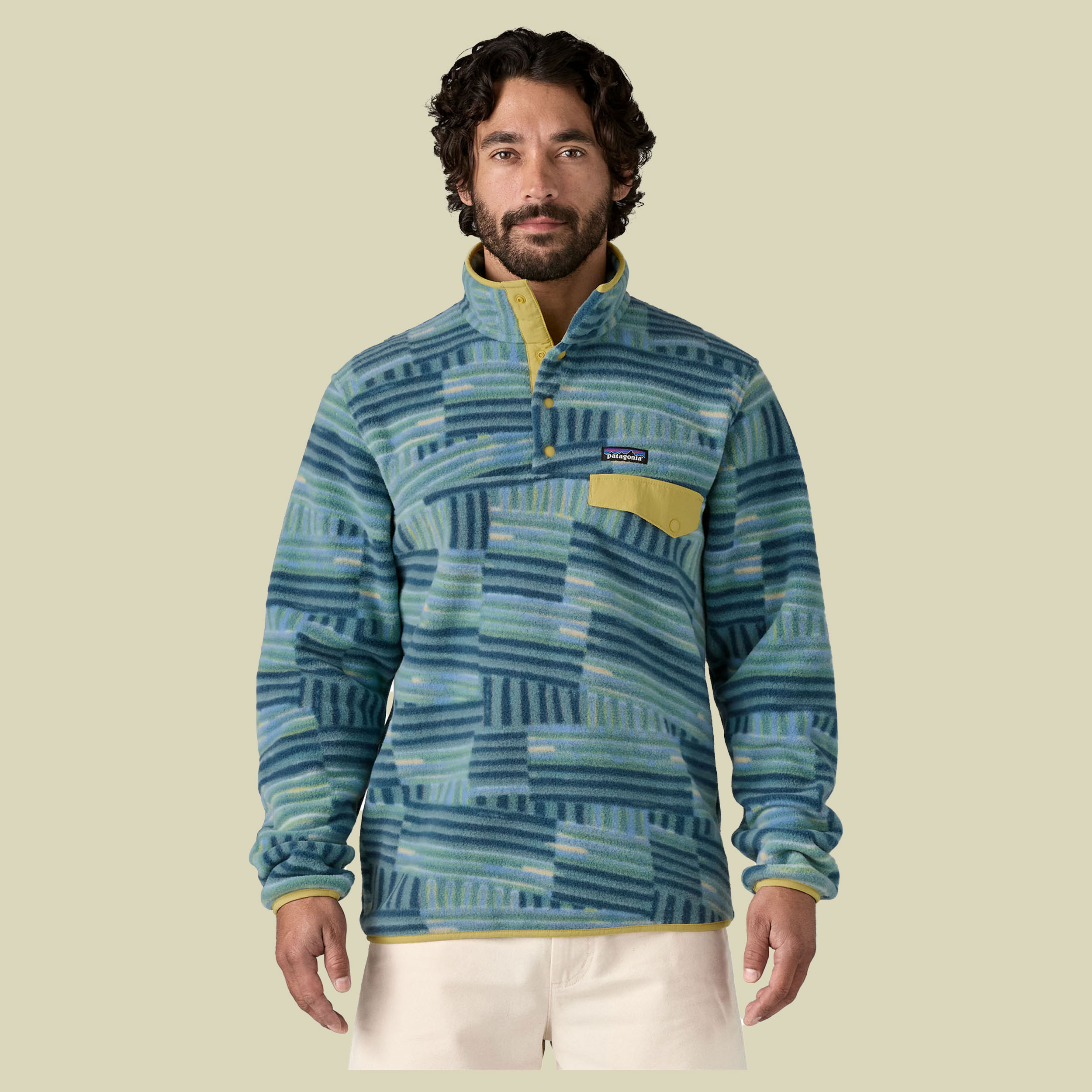 Lightweight Synch Snap-T Pullover Men mehrfarbig 2 Größe S - Farbe quilty fitz/wetland blue