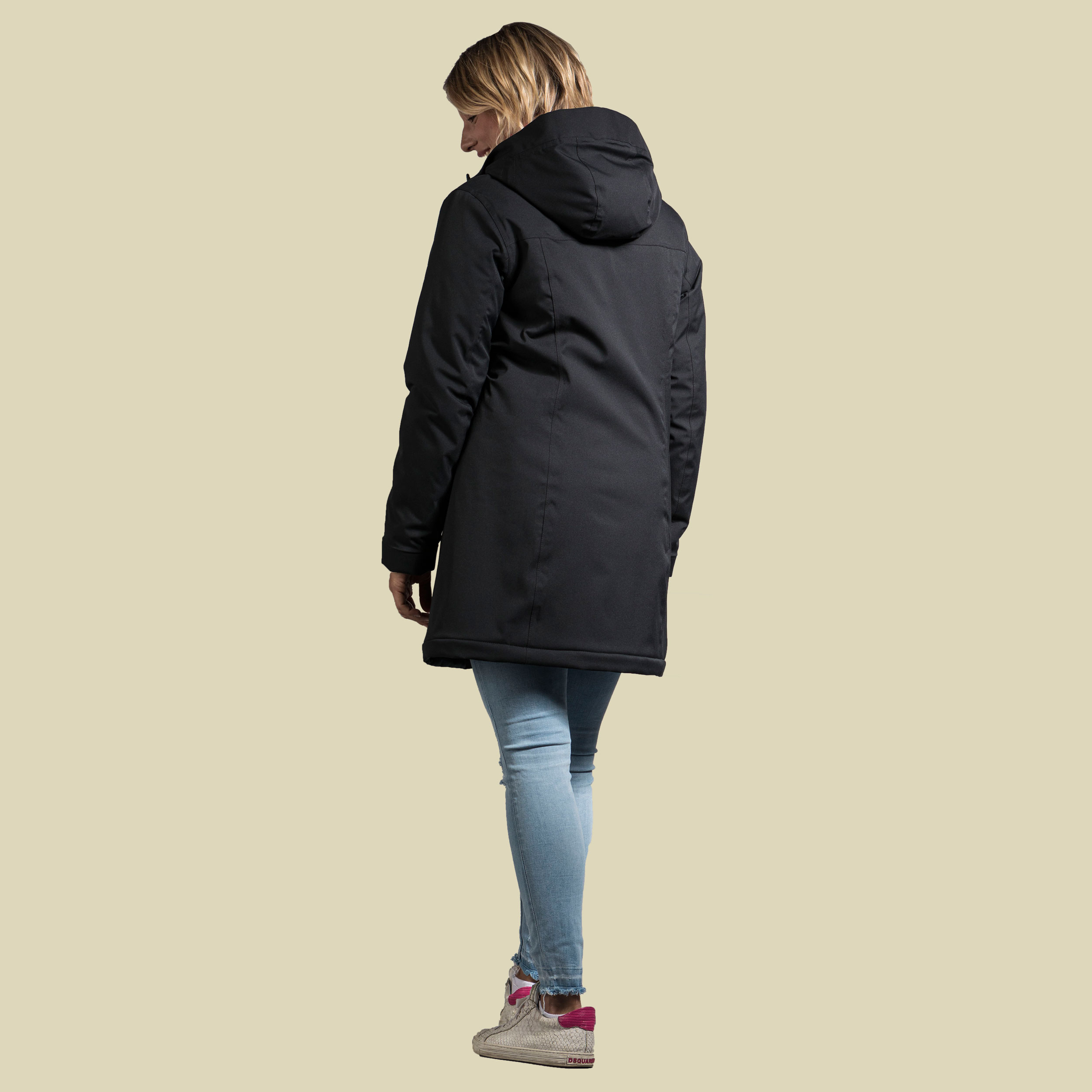 STIR W's Hooded Coat Women Größe 38 Farbe dark black