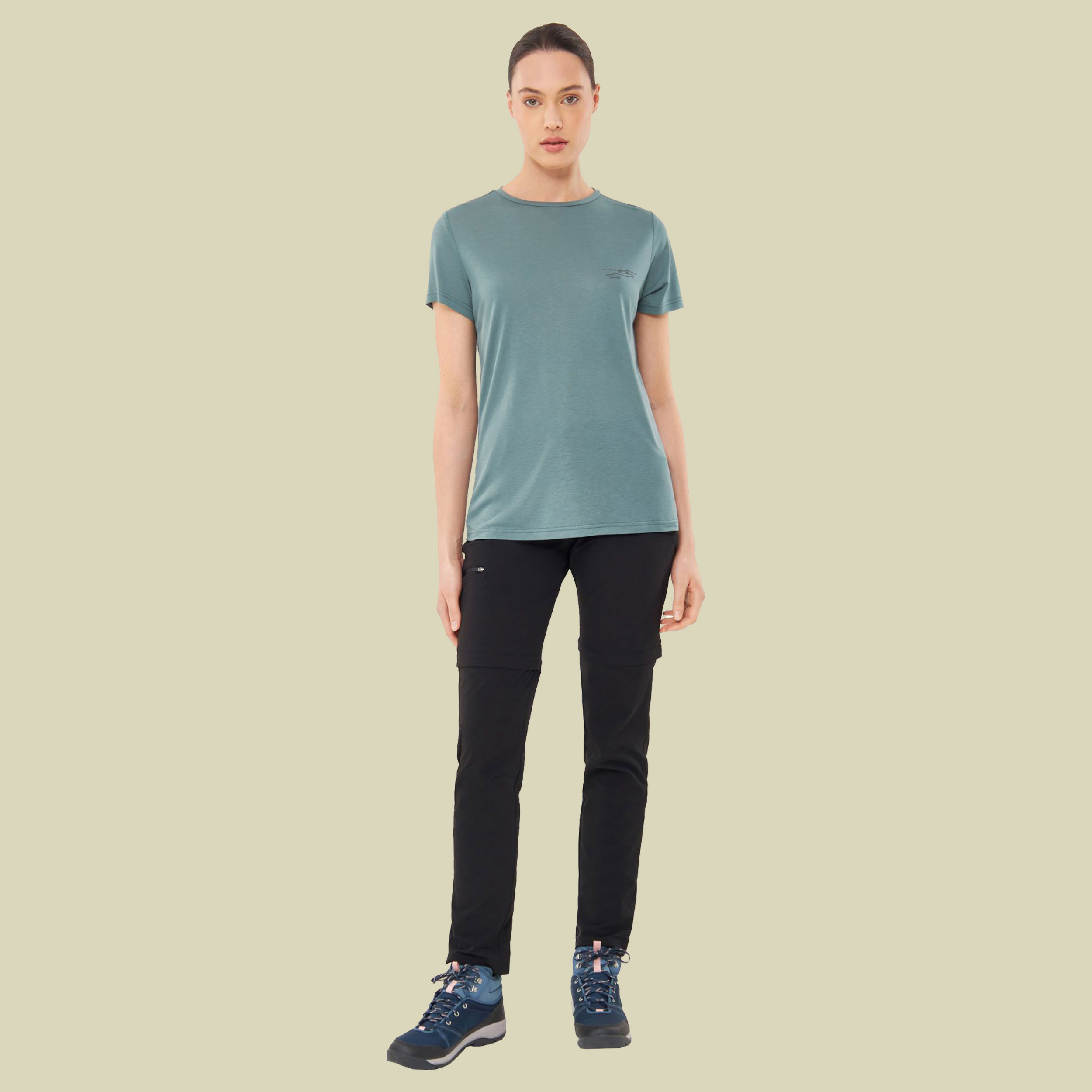 T-Shirt Morain Woman L grün- Farbe green