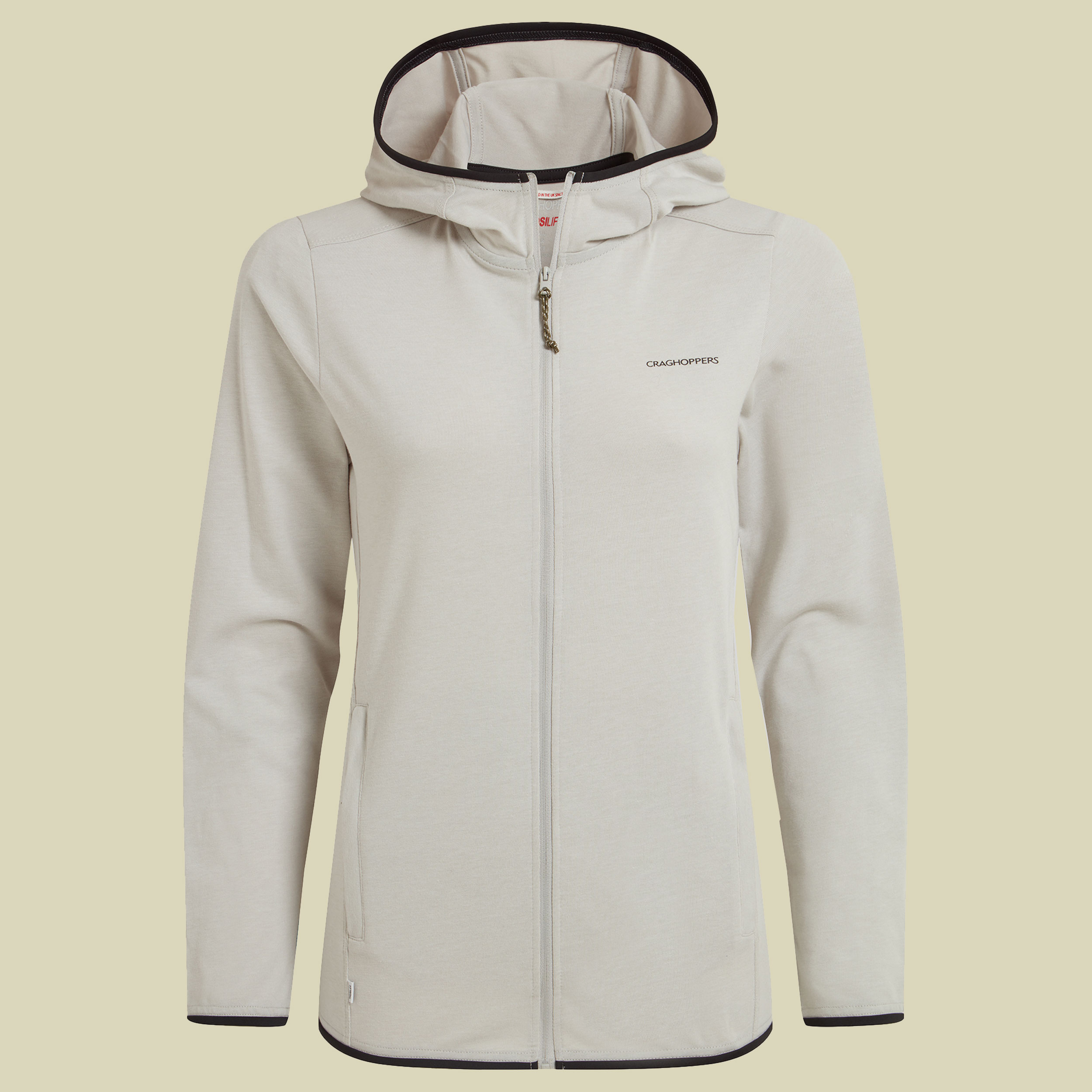 NosiLife Afia Hooded Jacket Women 40 grau - light grey marl (UK 14)