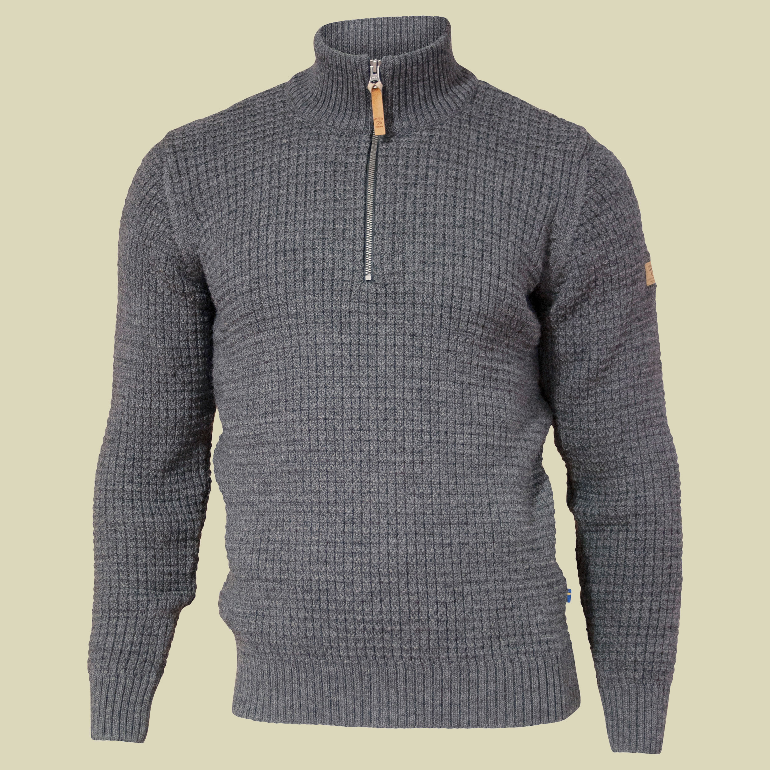 Moritz Half Zip Men L grau - grey