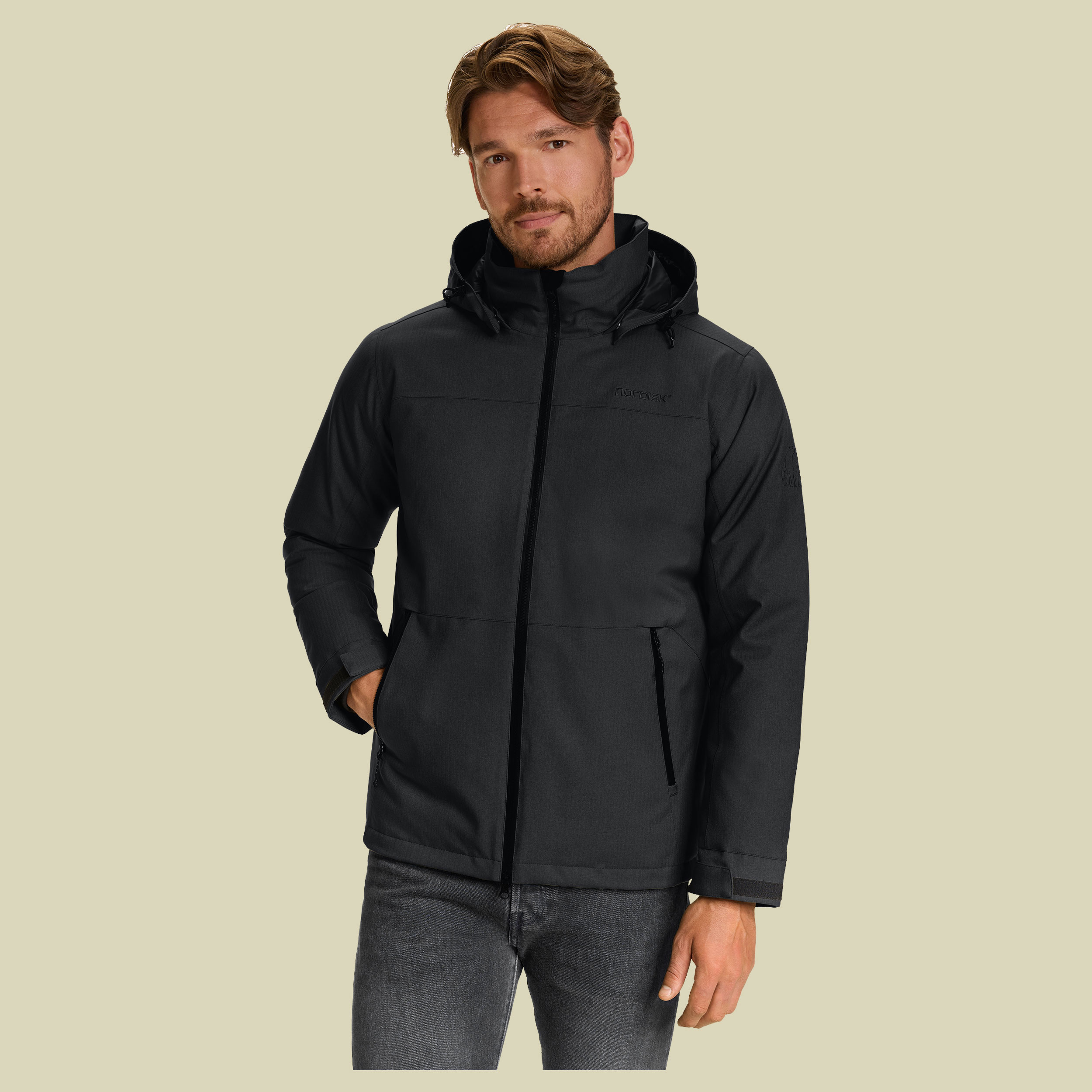 Marton M's Hardshell Down Jacket M schwarz - black