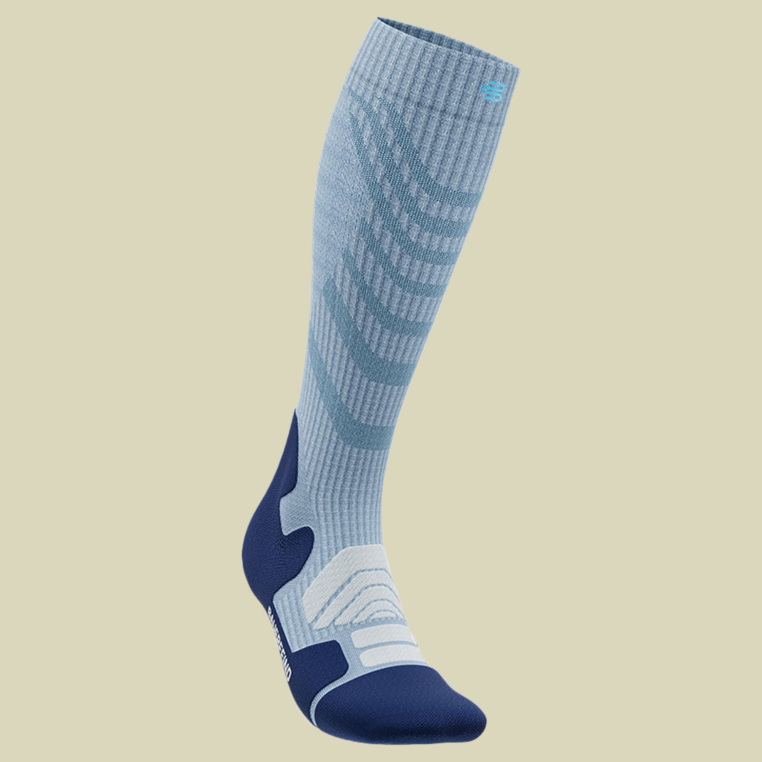 Outdoor Merino Compression Socks Women 39-42 S blau - sky blue