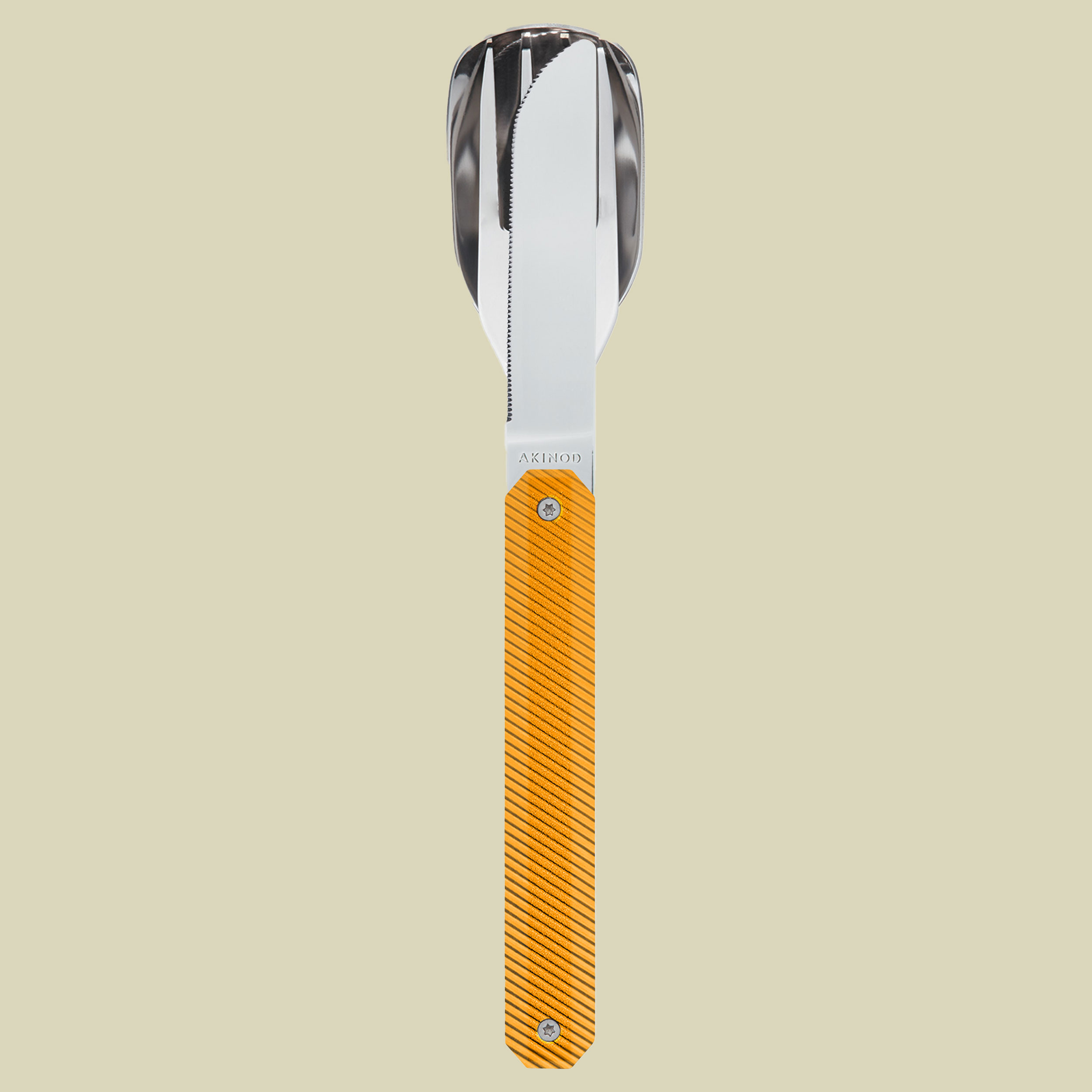 Feststehendes Besteck 12H34 Edelstahl one size orange - aluminium orange