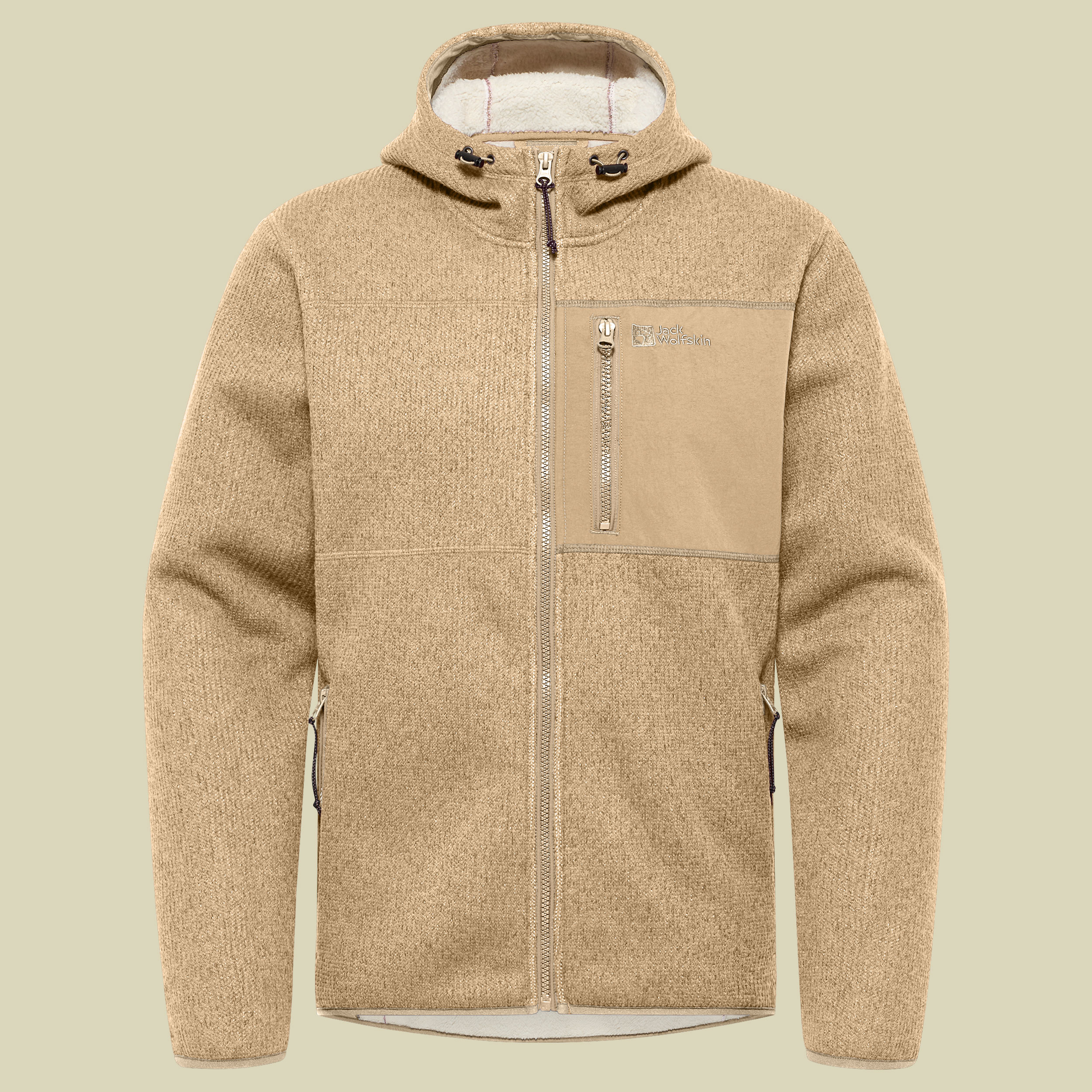 Kaminfeuer Hooded Jacket Men L beige - anis