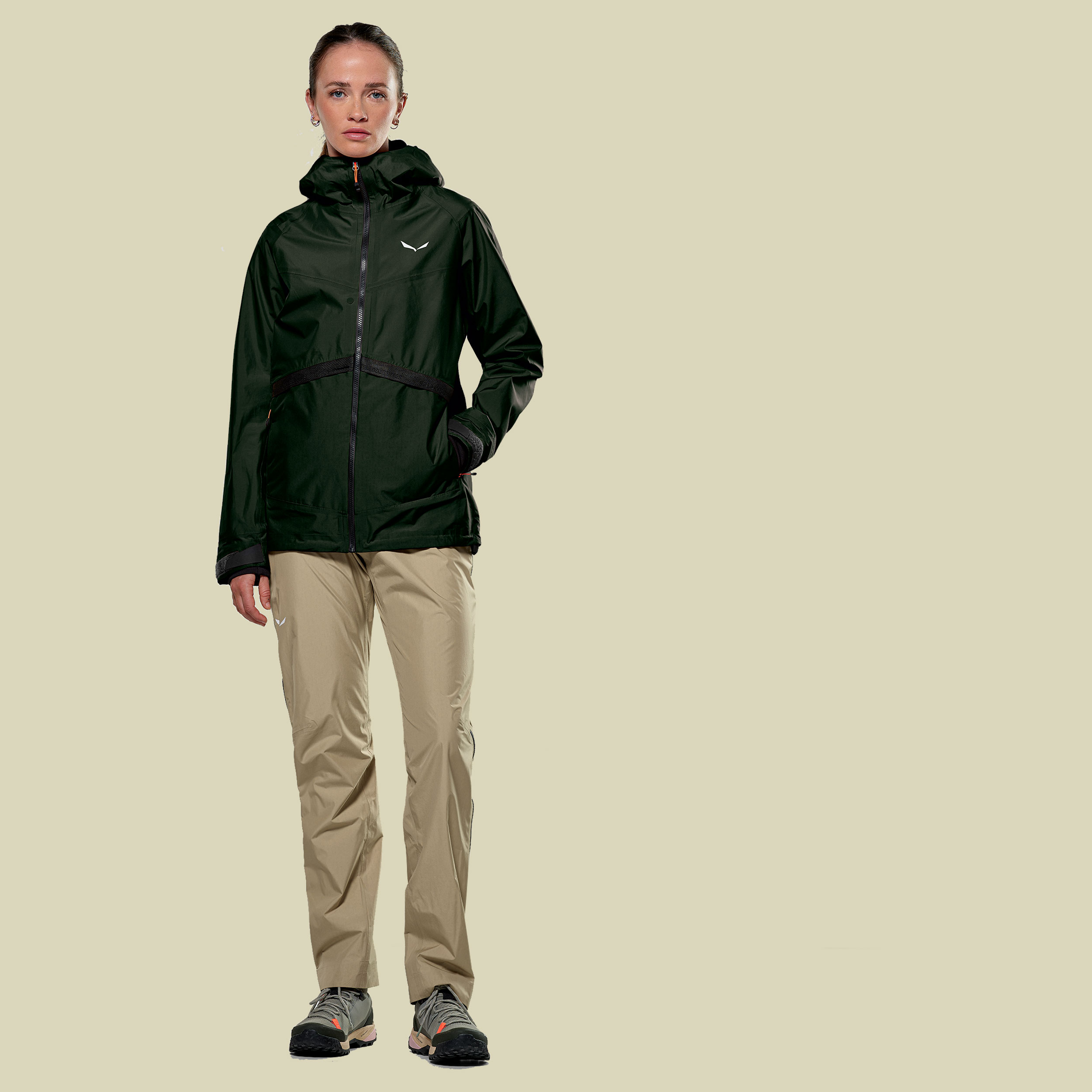 Puez PTX Hybrid Jacket Women 36 grün - dark olive