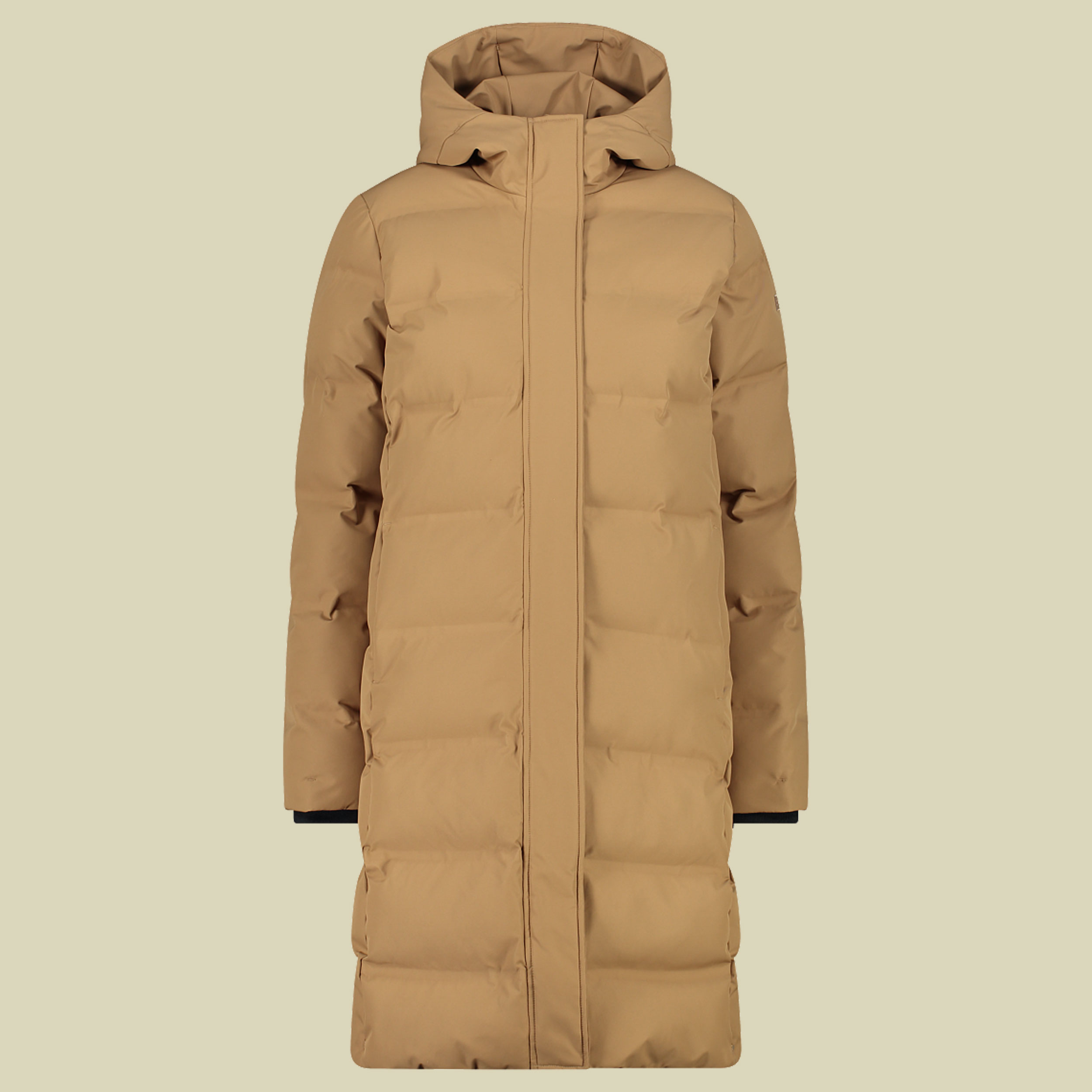 Woman  Coat Fix Hood 42 braun - Farbe malto