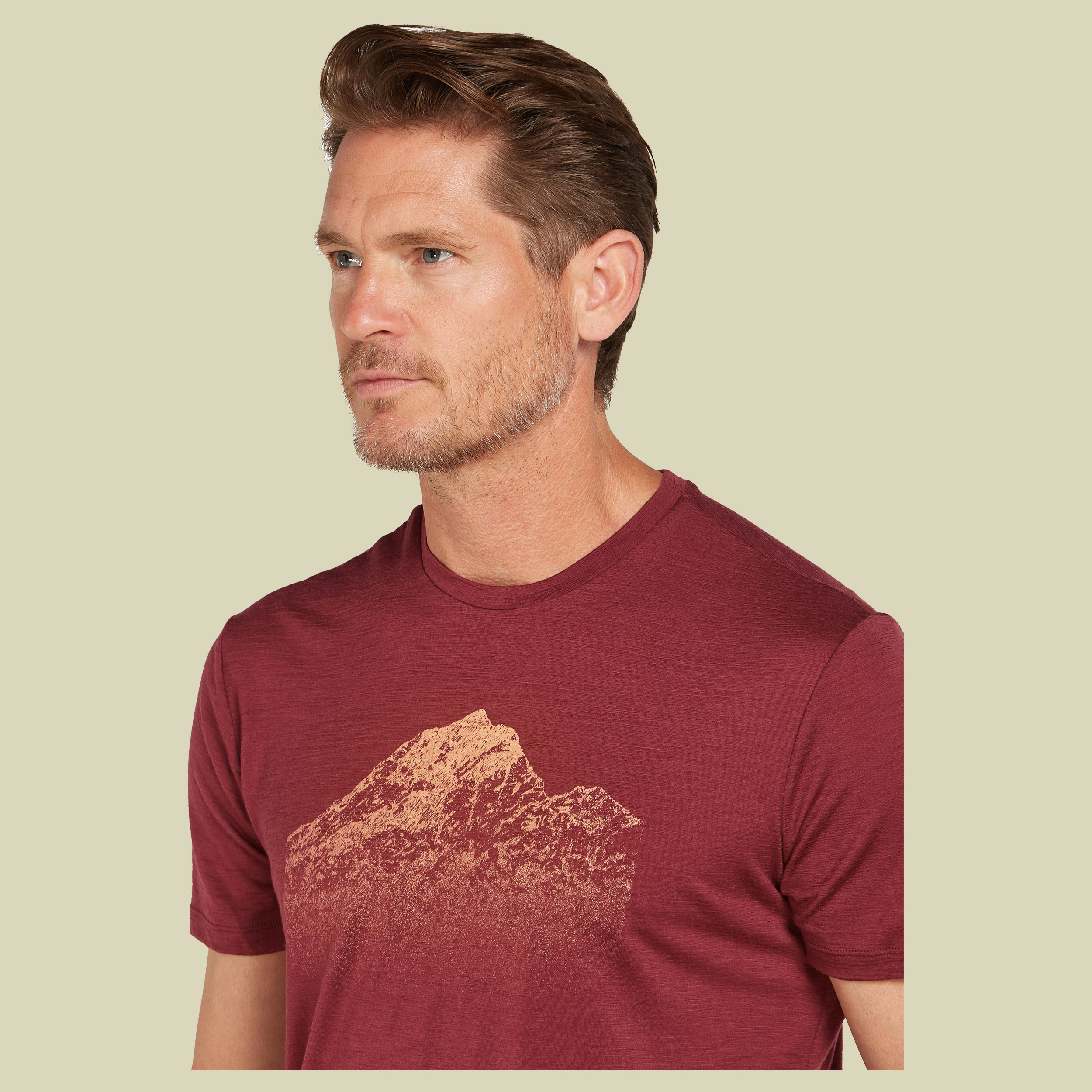 Merino 150 Tech Lite SS Tee Rising Light Men M braun - port