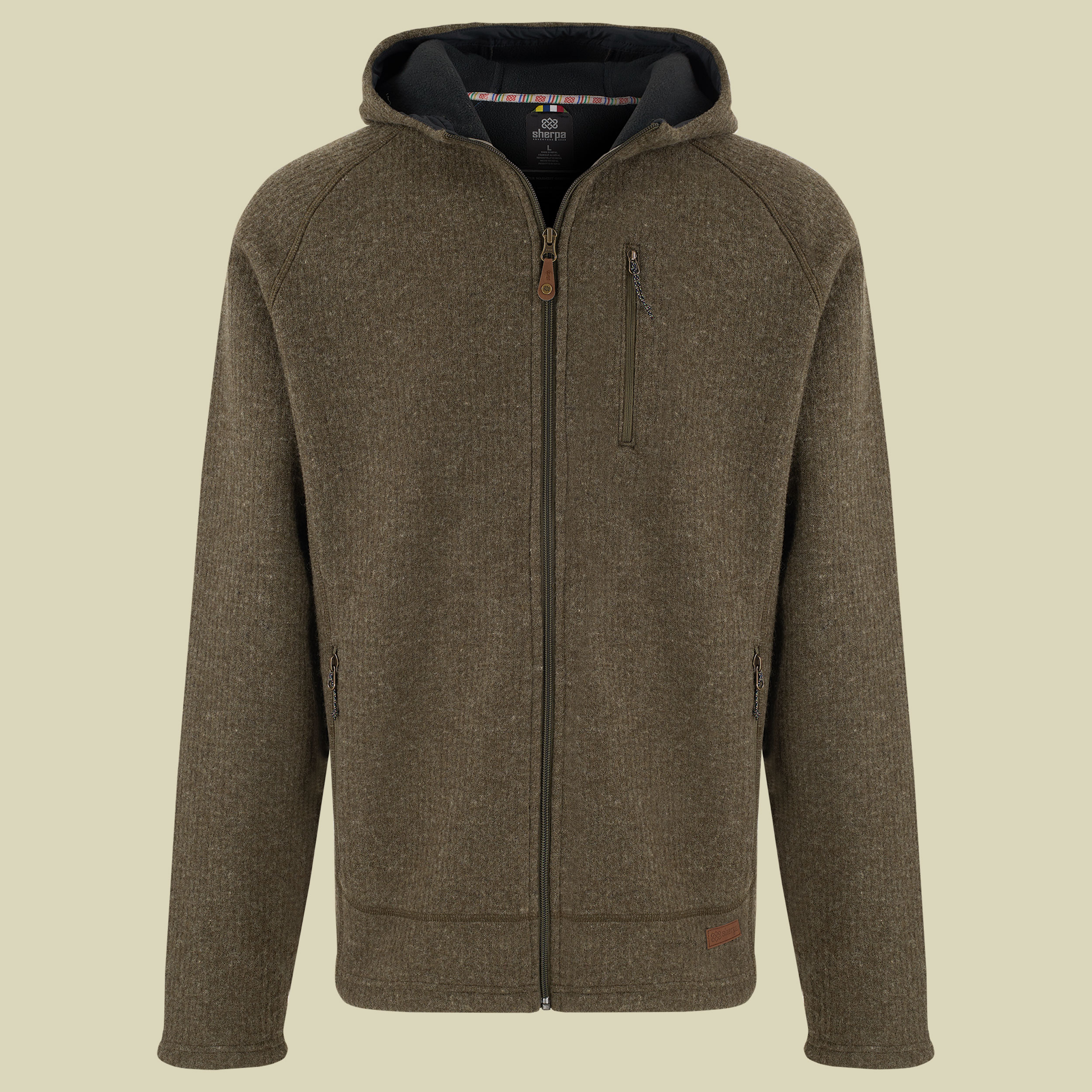 Namgyal Hoodie Men braun L - tamur river