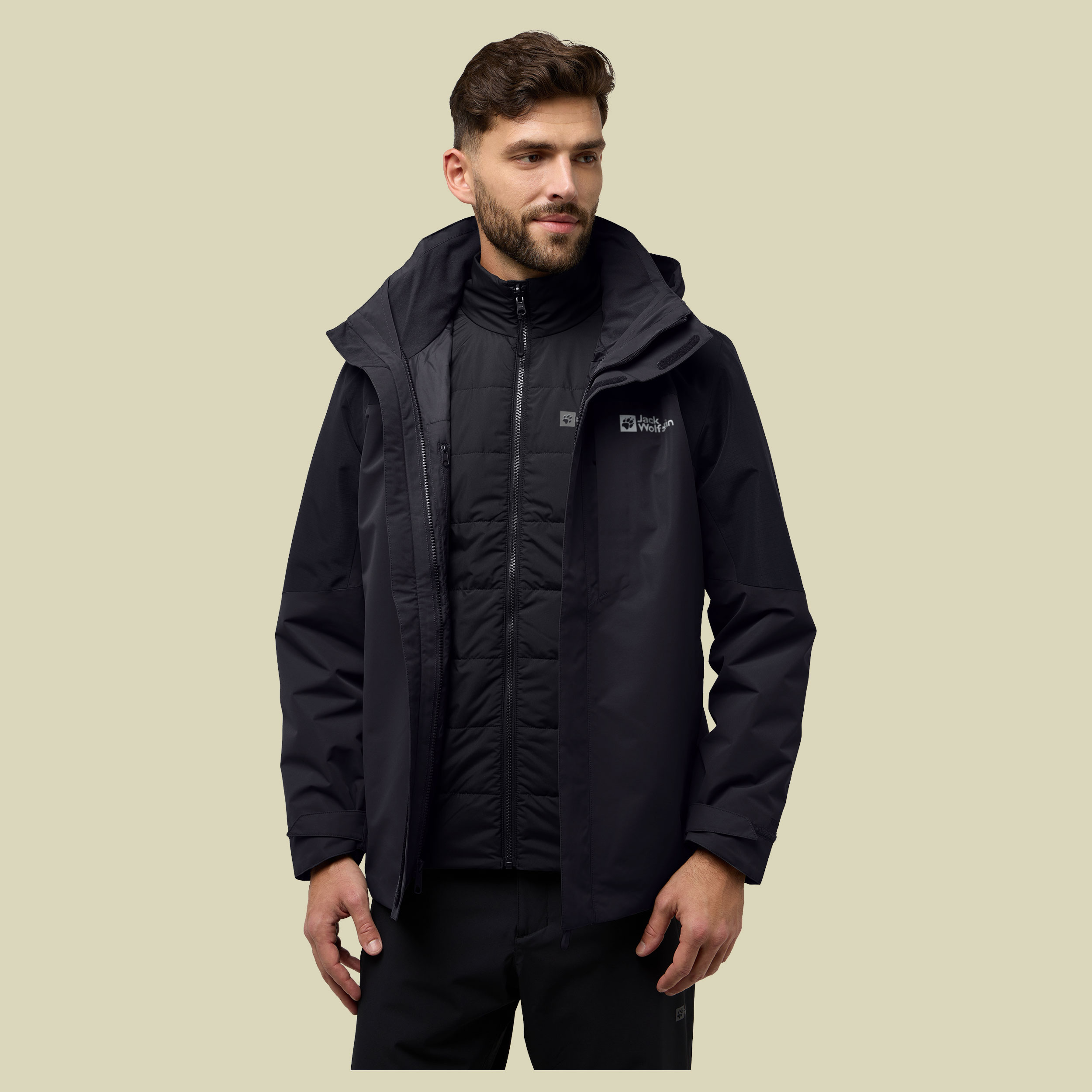 Romberg 3in1 Jacket Men schwarz S - black