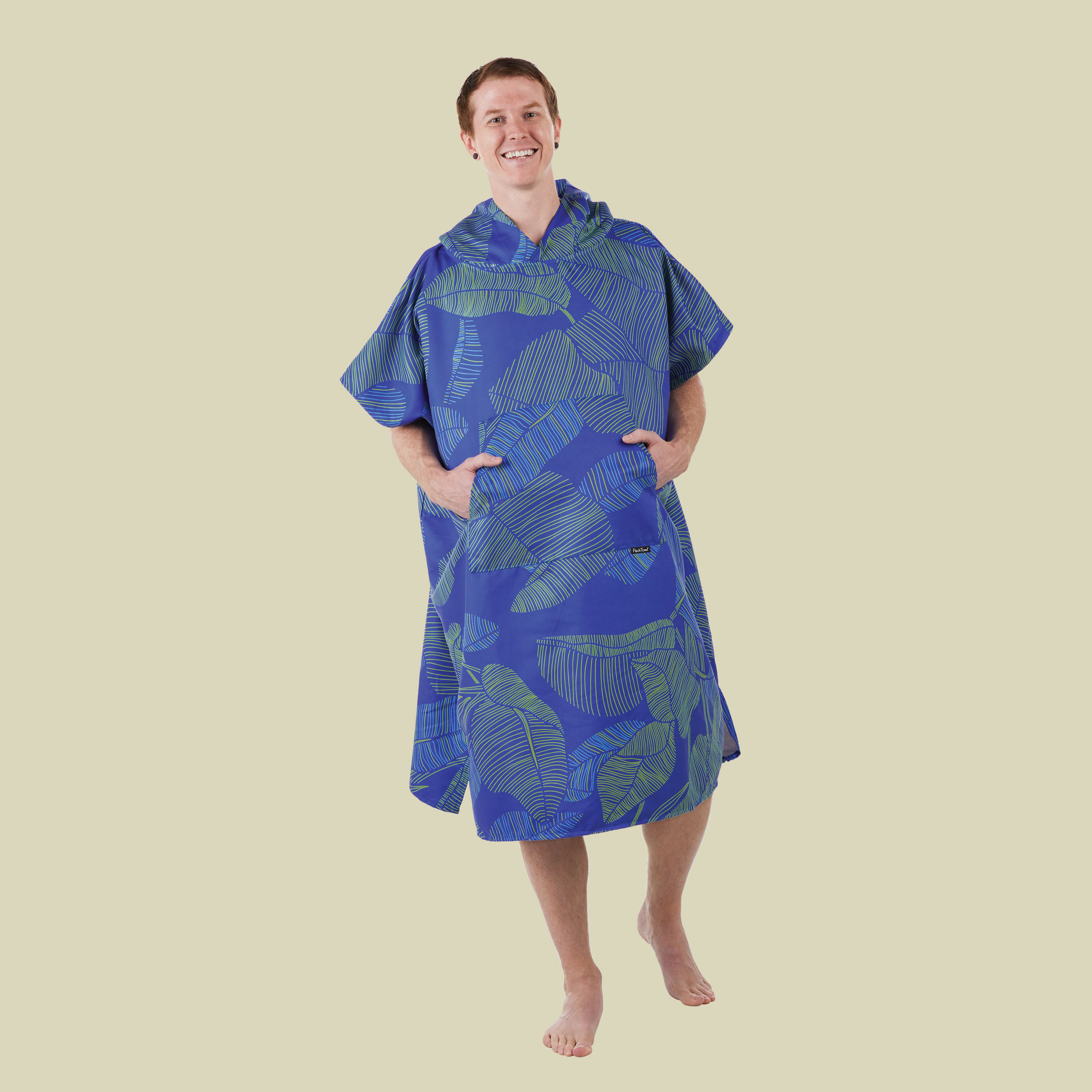 PT Poncho L/XL blau - bontanical