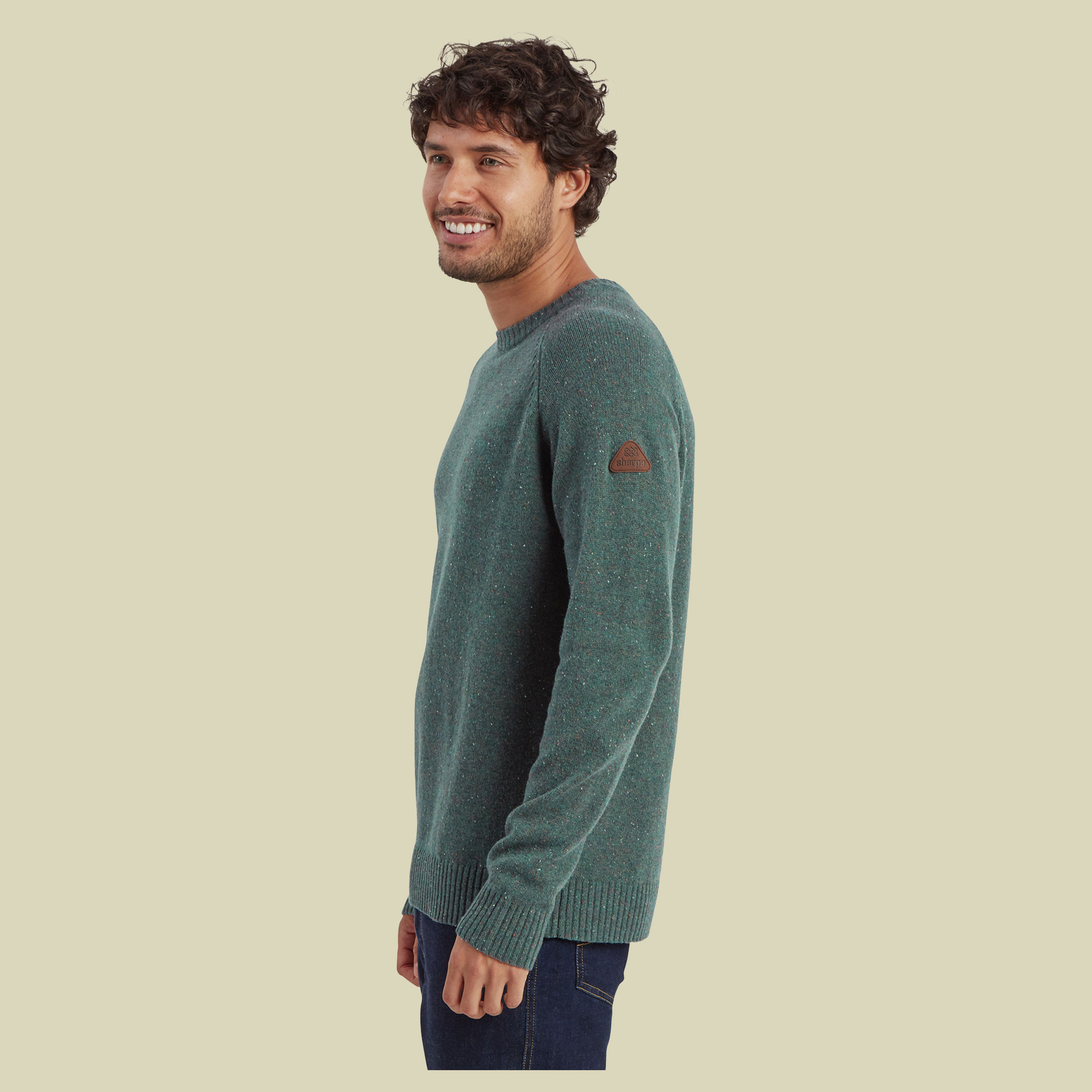 Kangtega Crew Sweater Men grün XL - slate