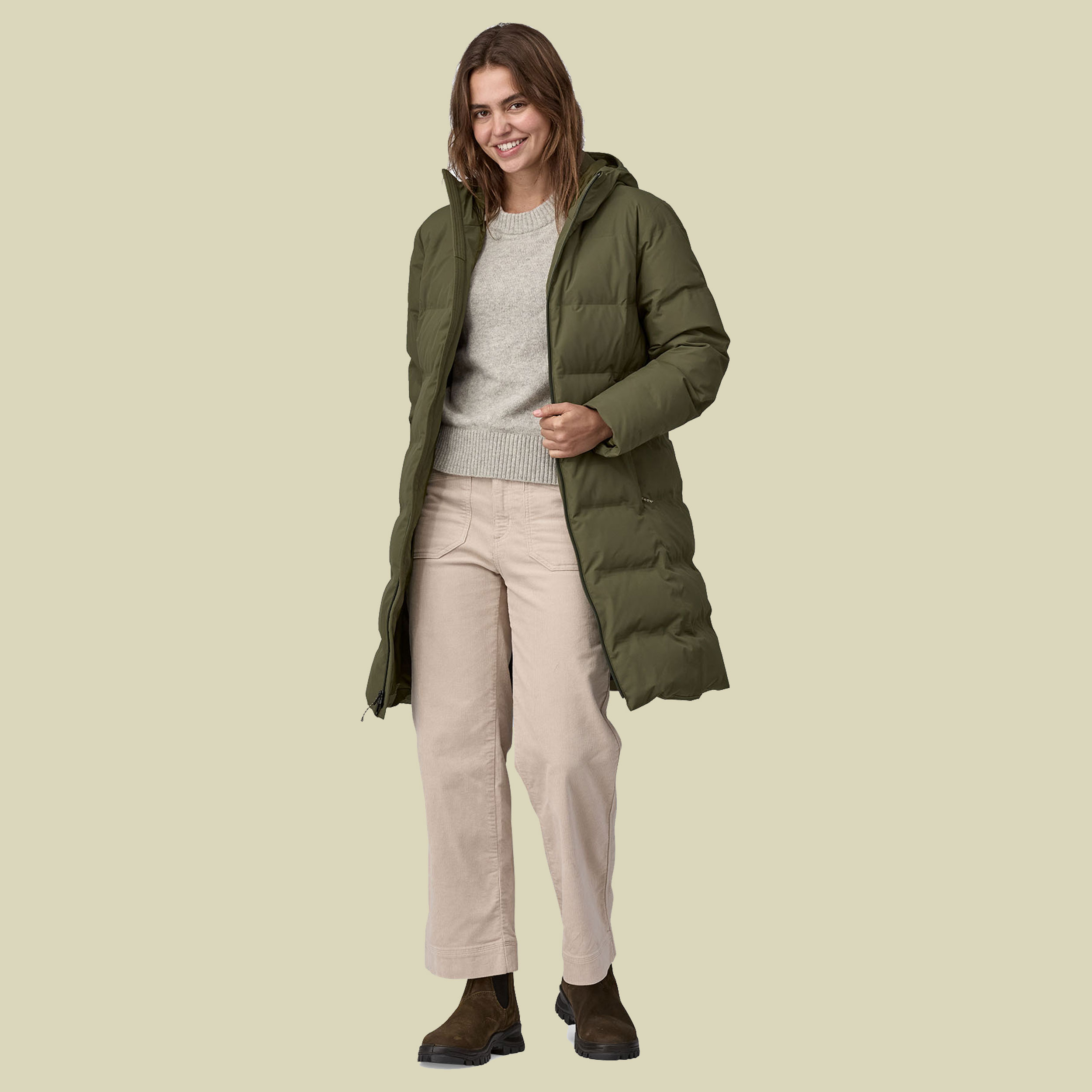 Jackson Glacier Parka Women L grün - basin green