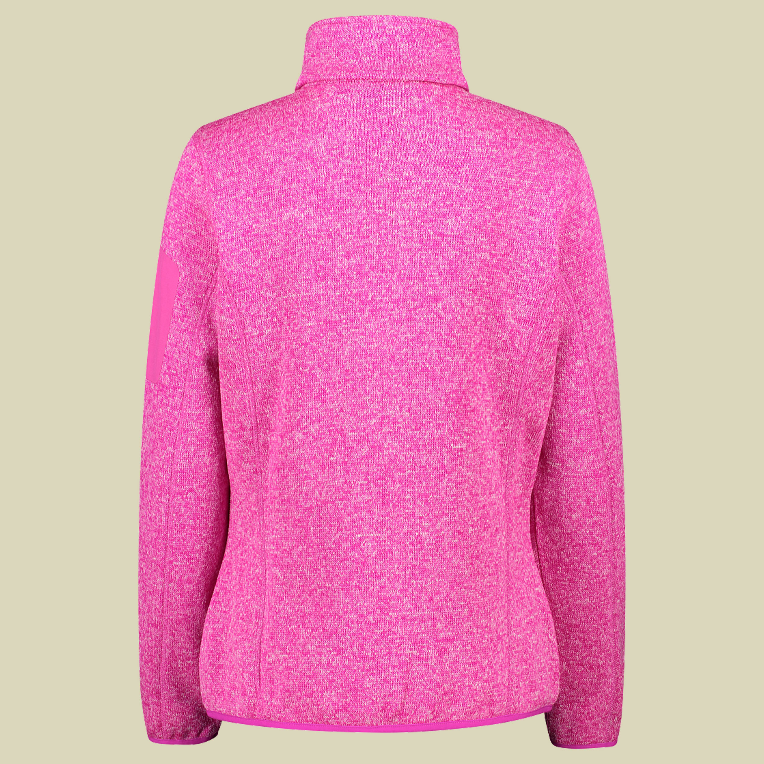 Woman Knitted Melange Fleece Jacket 3H14746 mehrfarbig 46 - Farbe festival-antracite