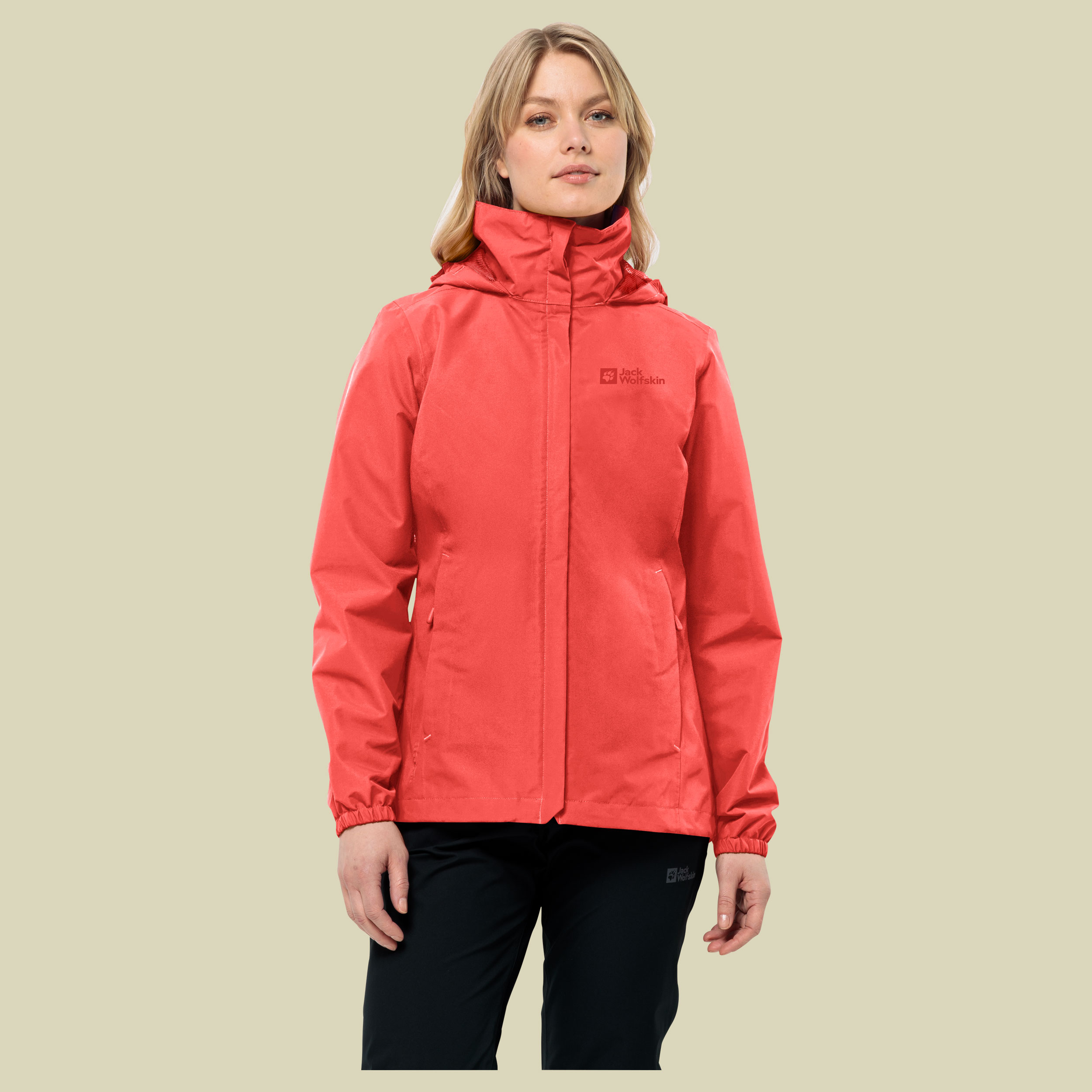 Stormy Point 2L Jacket Women rot XL - vibrant red