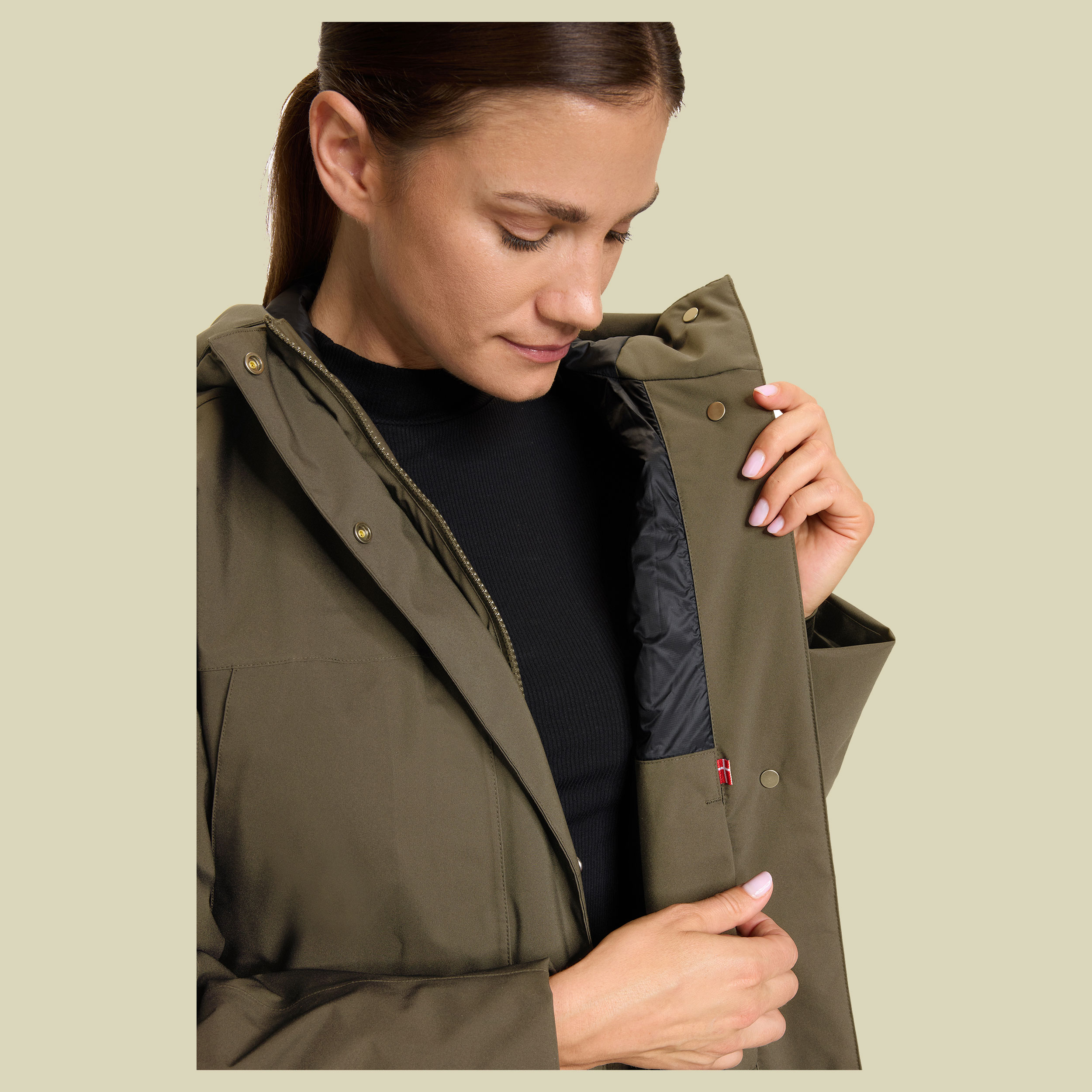 Mira W's Oversize Padded Coat S braun - capers