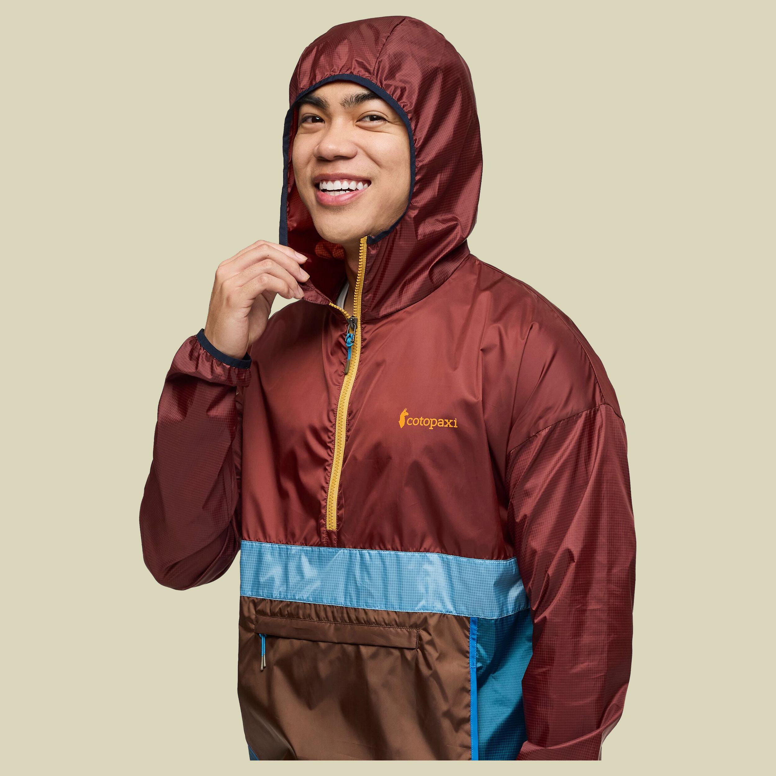 Teca Half-Zip Windbreaker Men L rot - Farbe riverbend