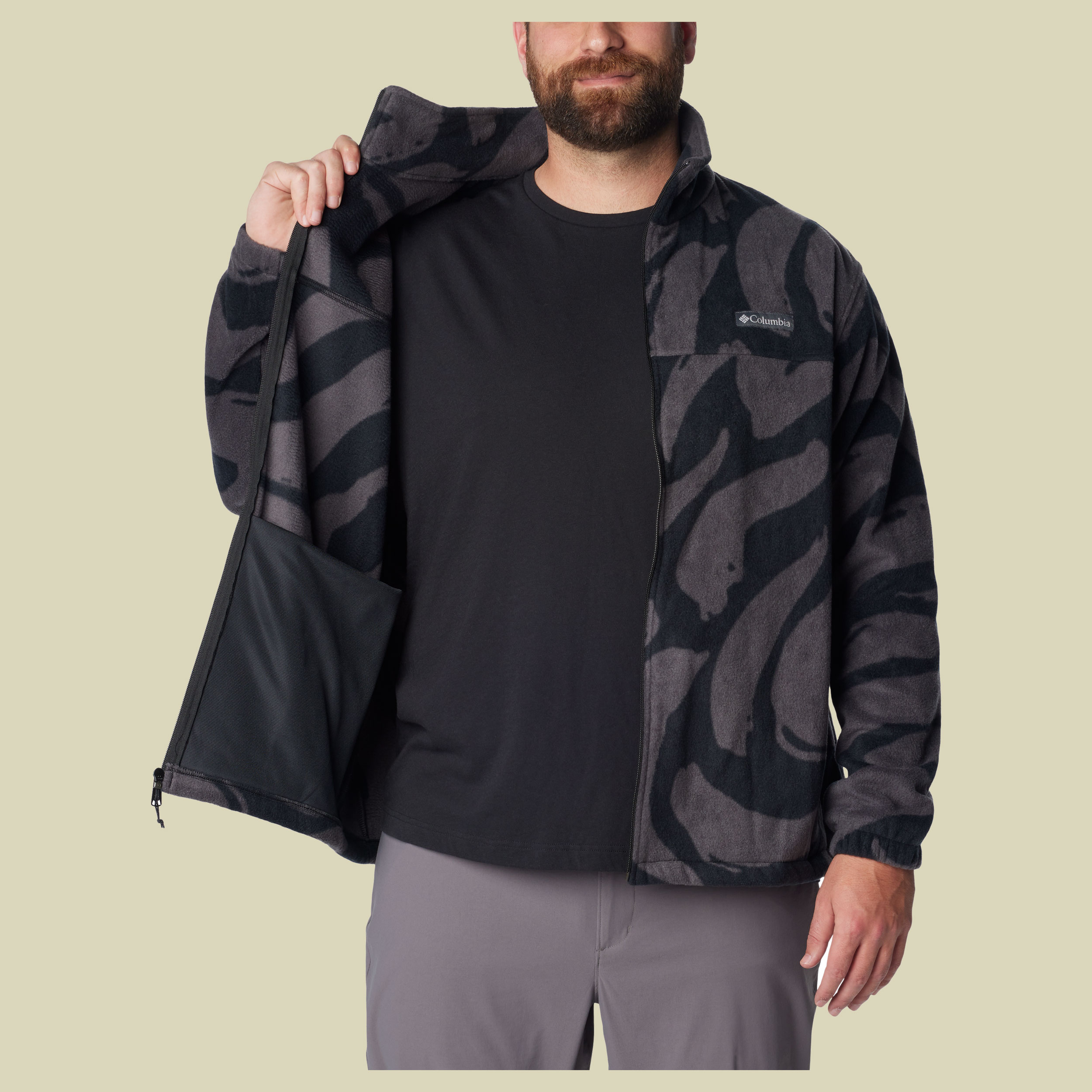 Steens Mountain Printed Jacket Men Größe M  Farbe black snowdrift