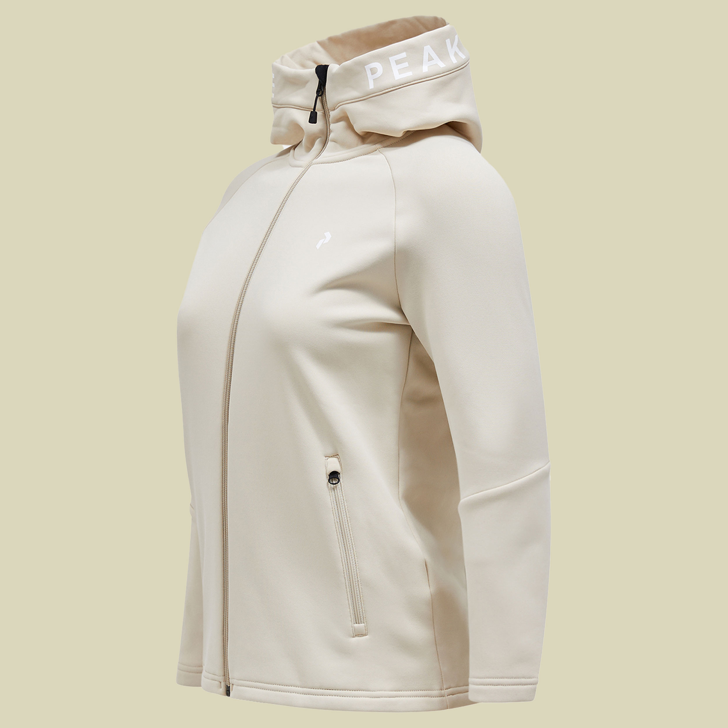 Rider Tech Zip Hood Women S beige - sand fog