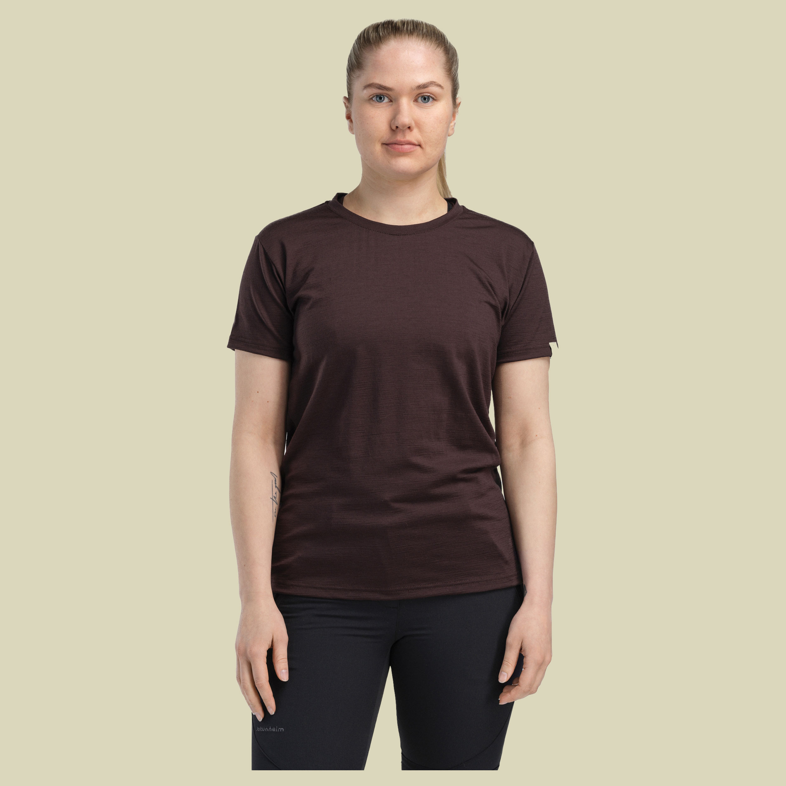 LightWool 180 Classic Tee Women L lila - chocolate plum