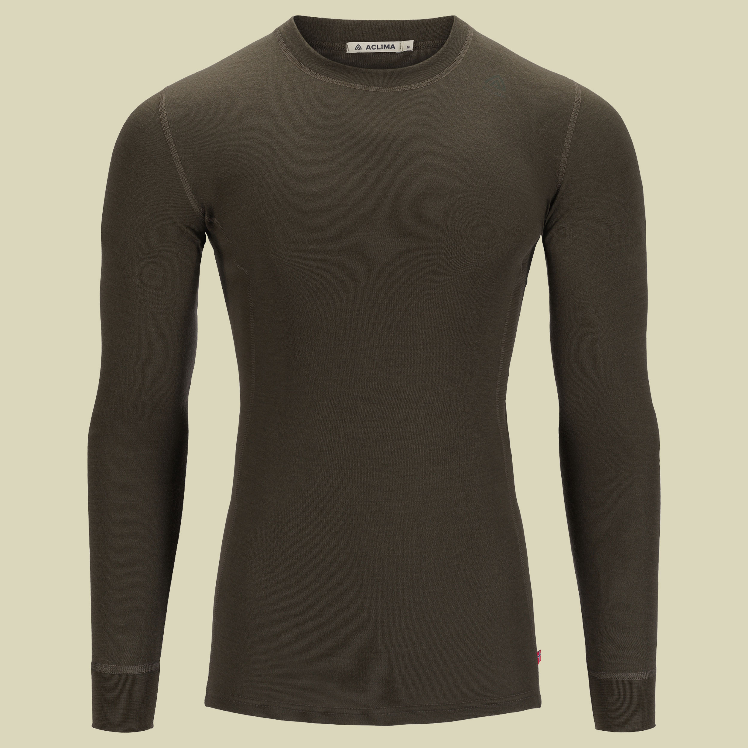 WarmWool Crew Neck Man braun S - tarmac