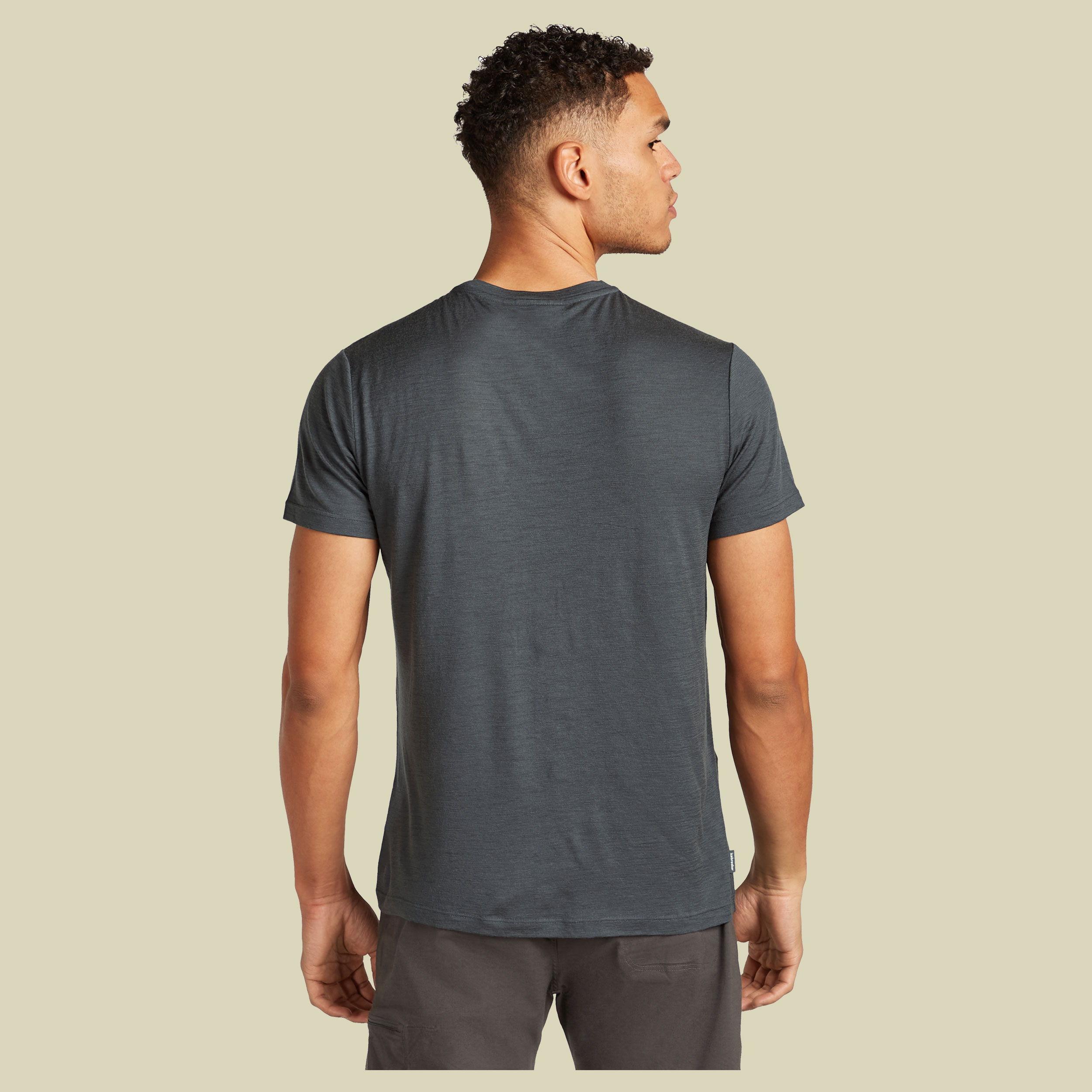 Merino 150 Tech Lite SS Tee Sunset Camp  Men M grün - obsidian