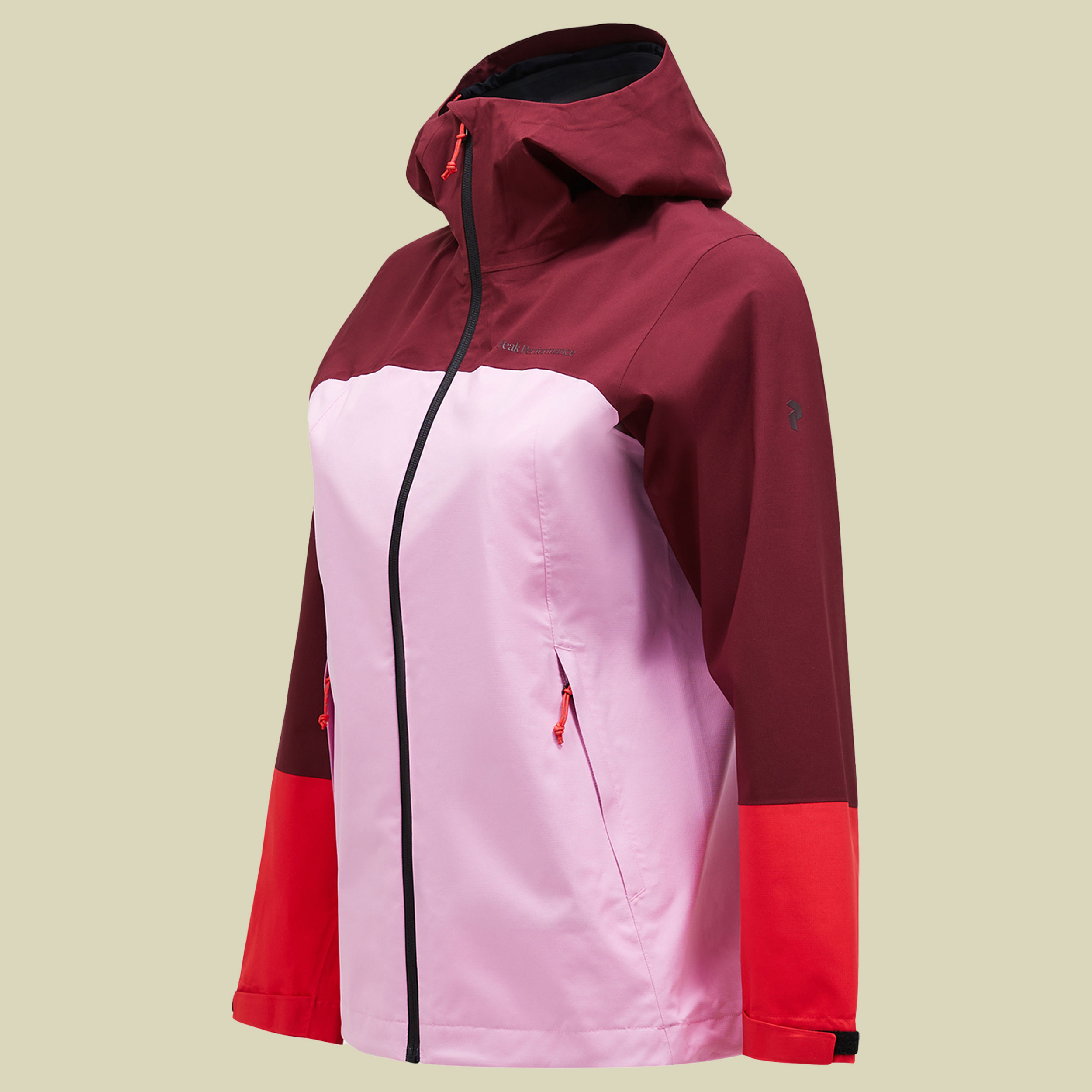 Trail Hipe Shell Jacket Women S mehrfarbig II - obscure/morning/brillant red