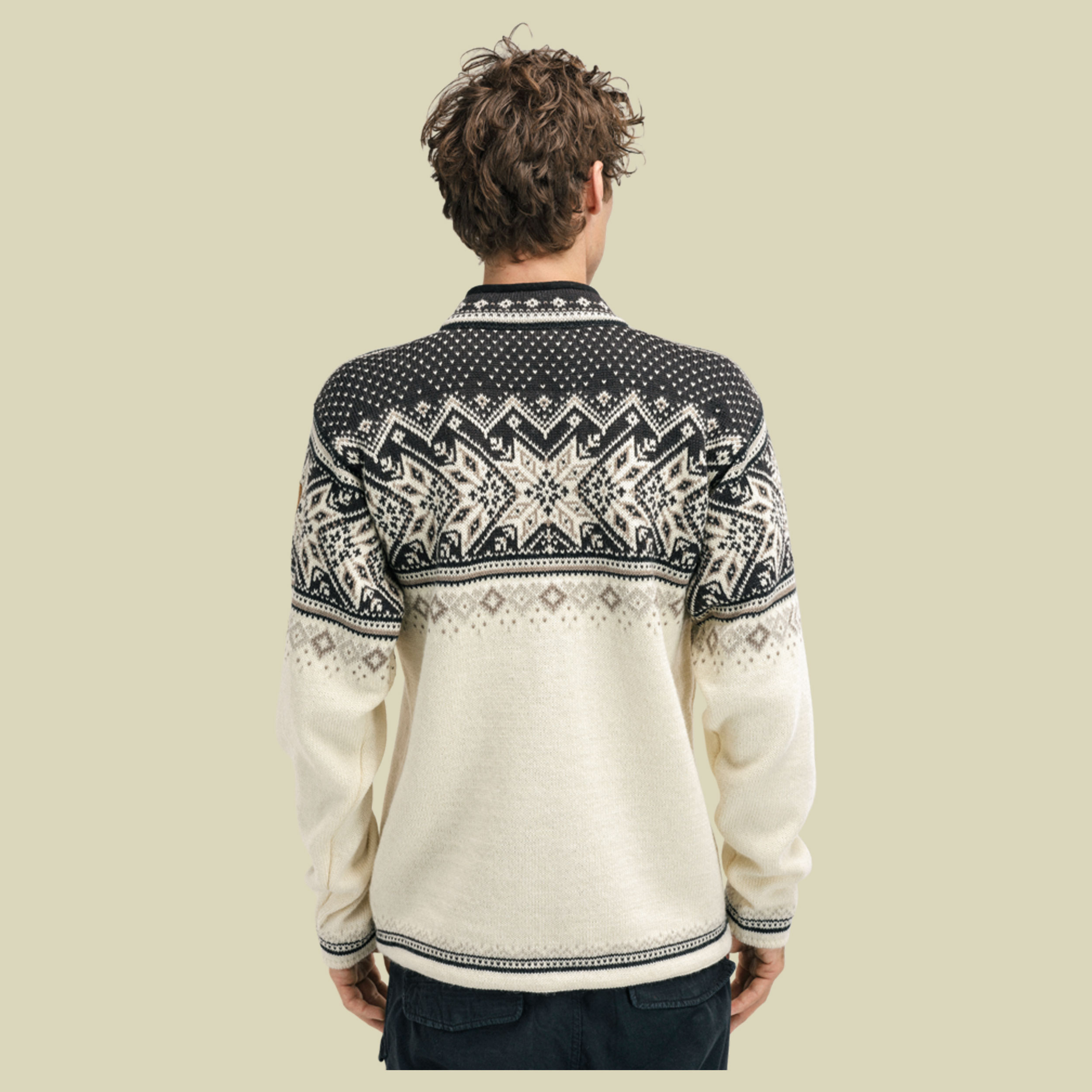 Vail Sweater Men beige XL - Farbe offwhite coffee mountainstone