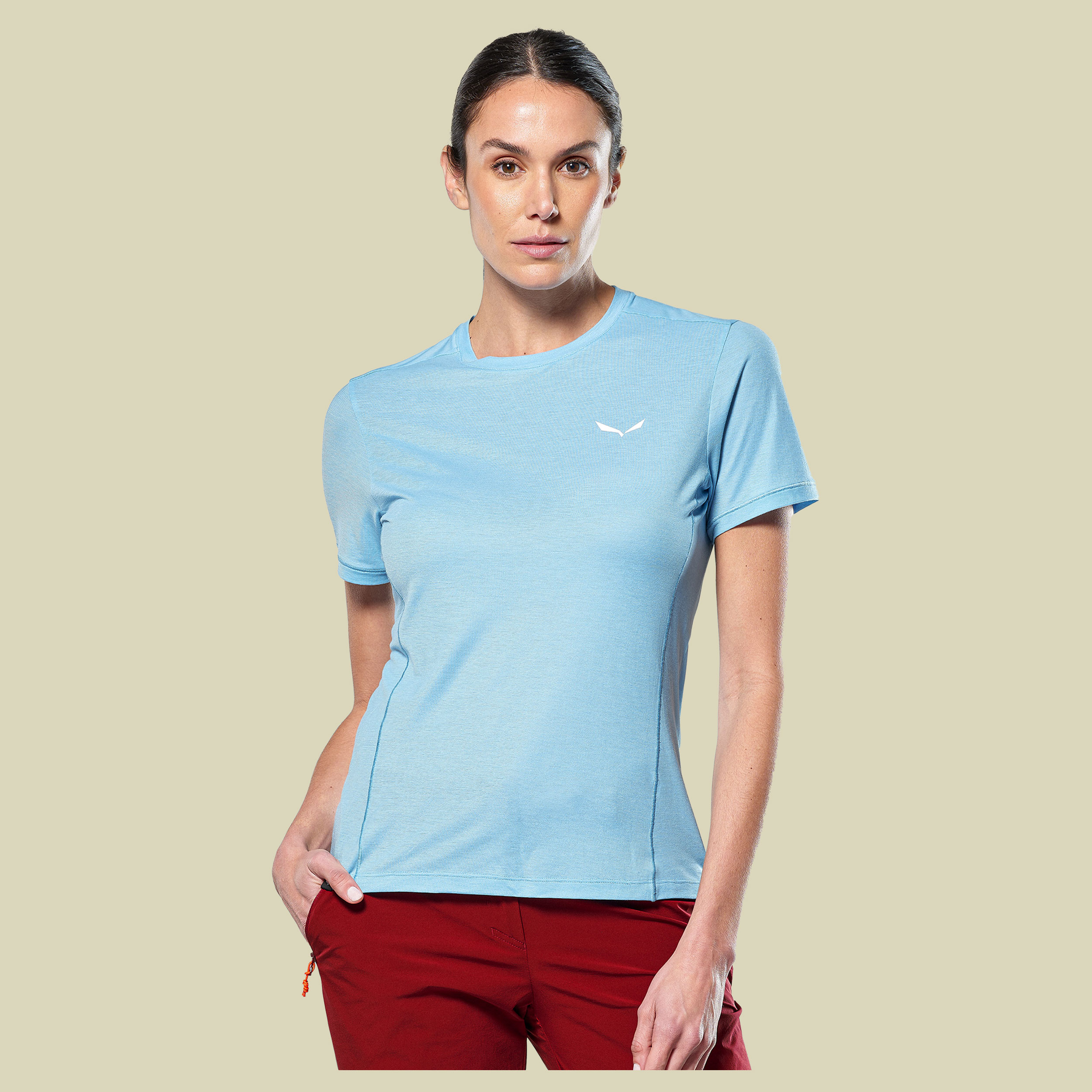 Puez Dry T-Shirt Women 44 blau - air blue