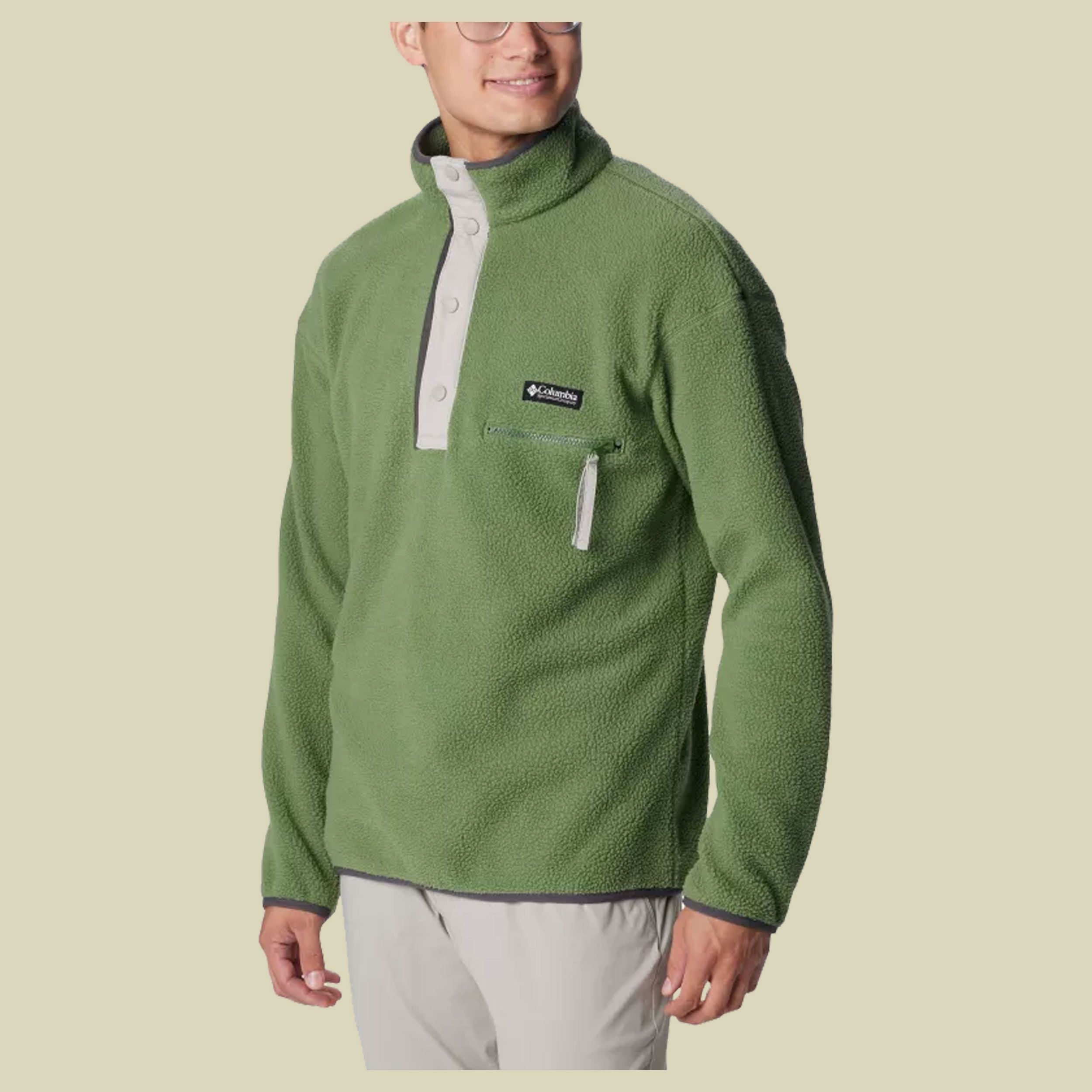 Helvetia Half Snap Fleece Men Größe L  Farbe canteen