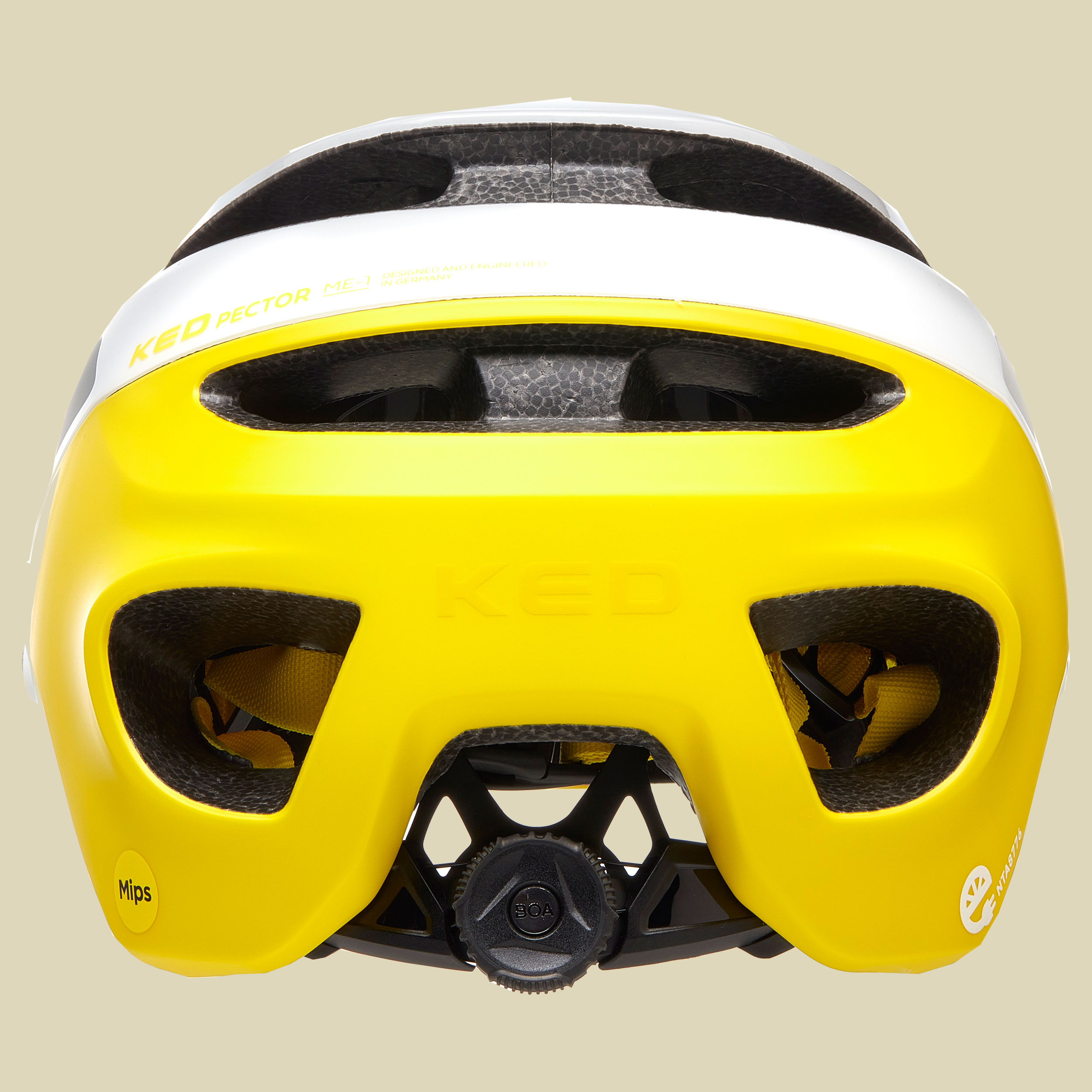 Pector ME-1 Kopfumfang L 58-61 cm Farbe white yellow matt