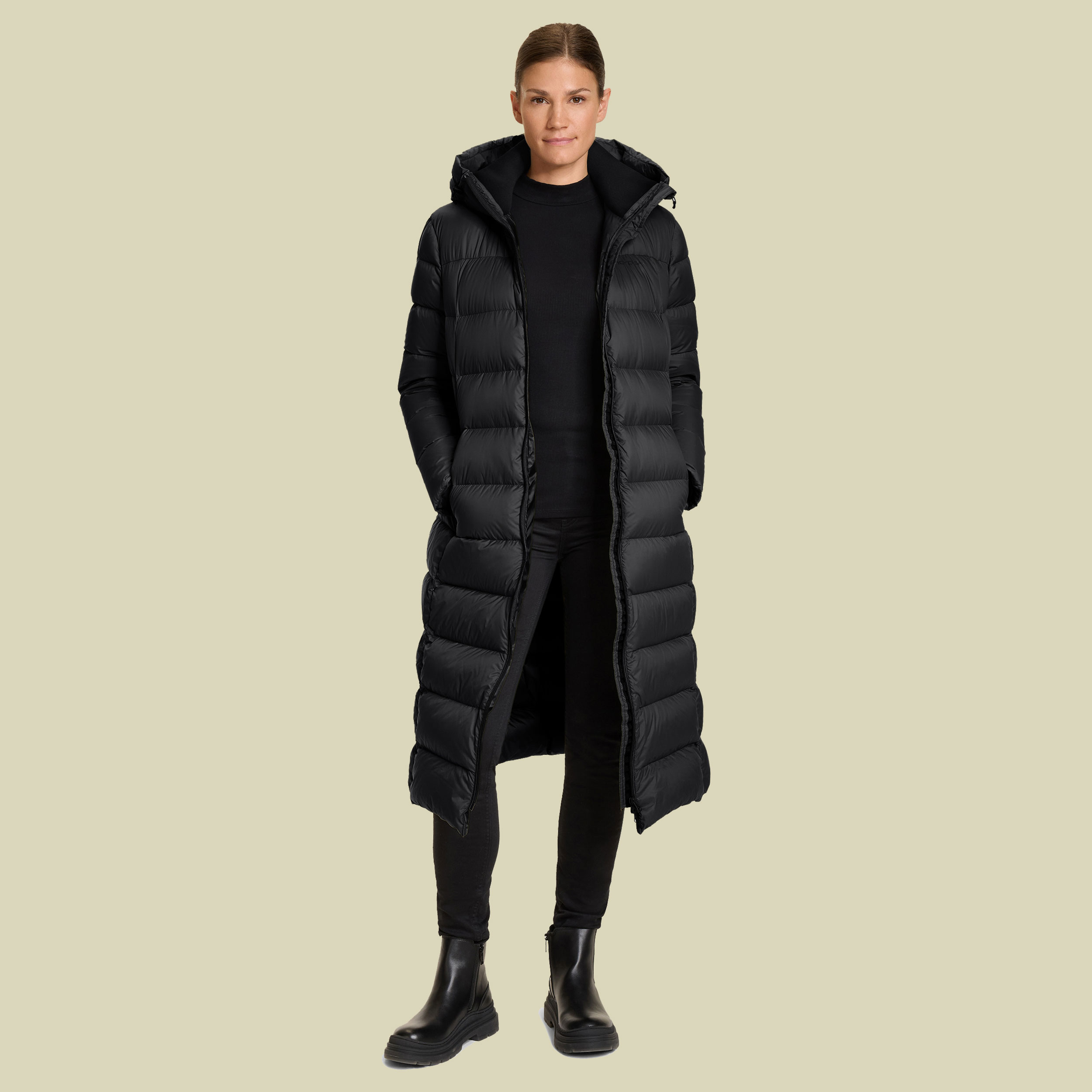 Nixie W's Down Coat Women L schwarz - black