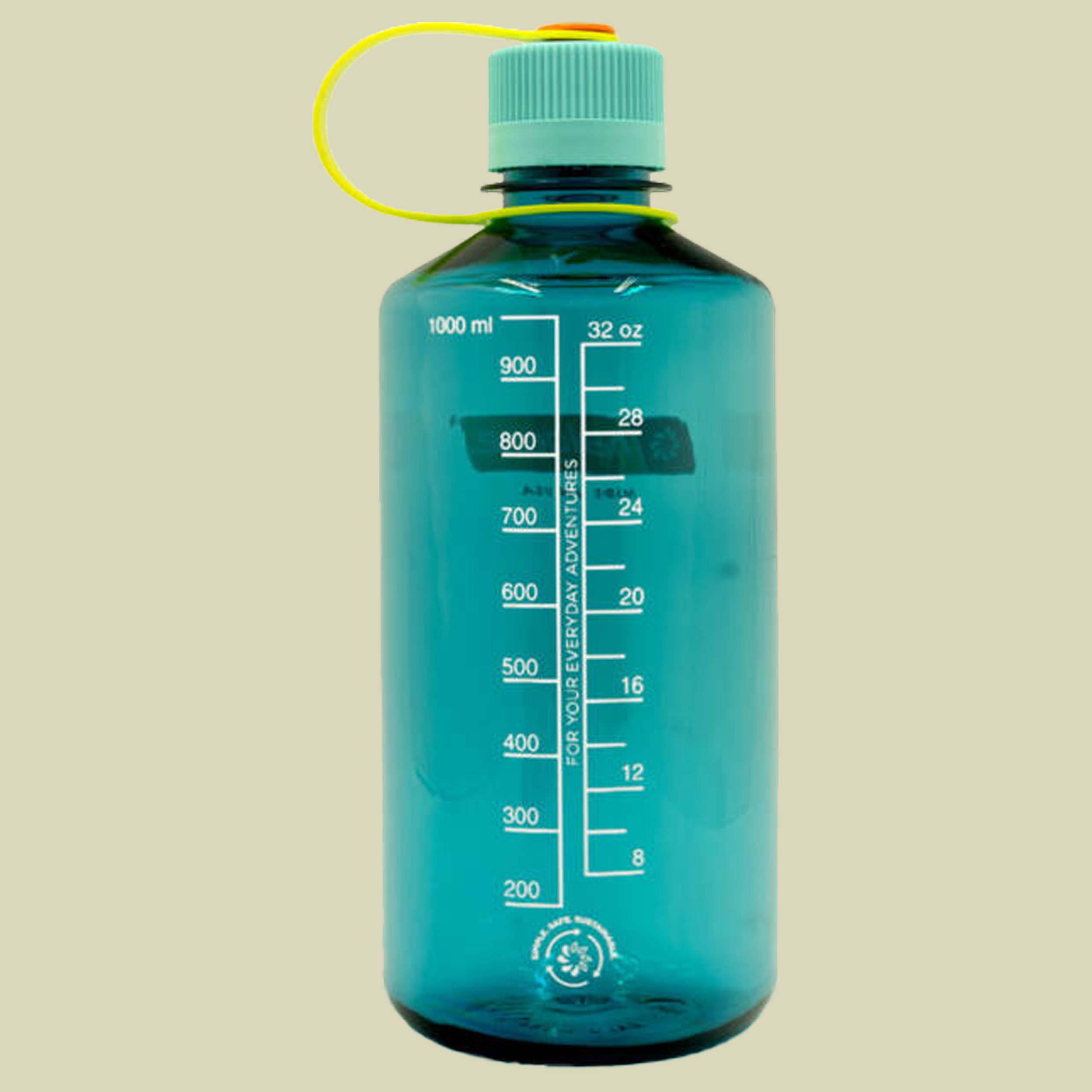 Nalgene Sustain-Enghalsflasche türkis 1000 - cerulean