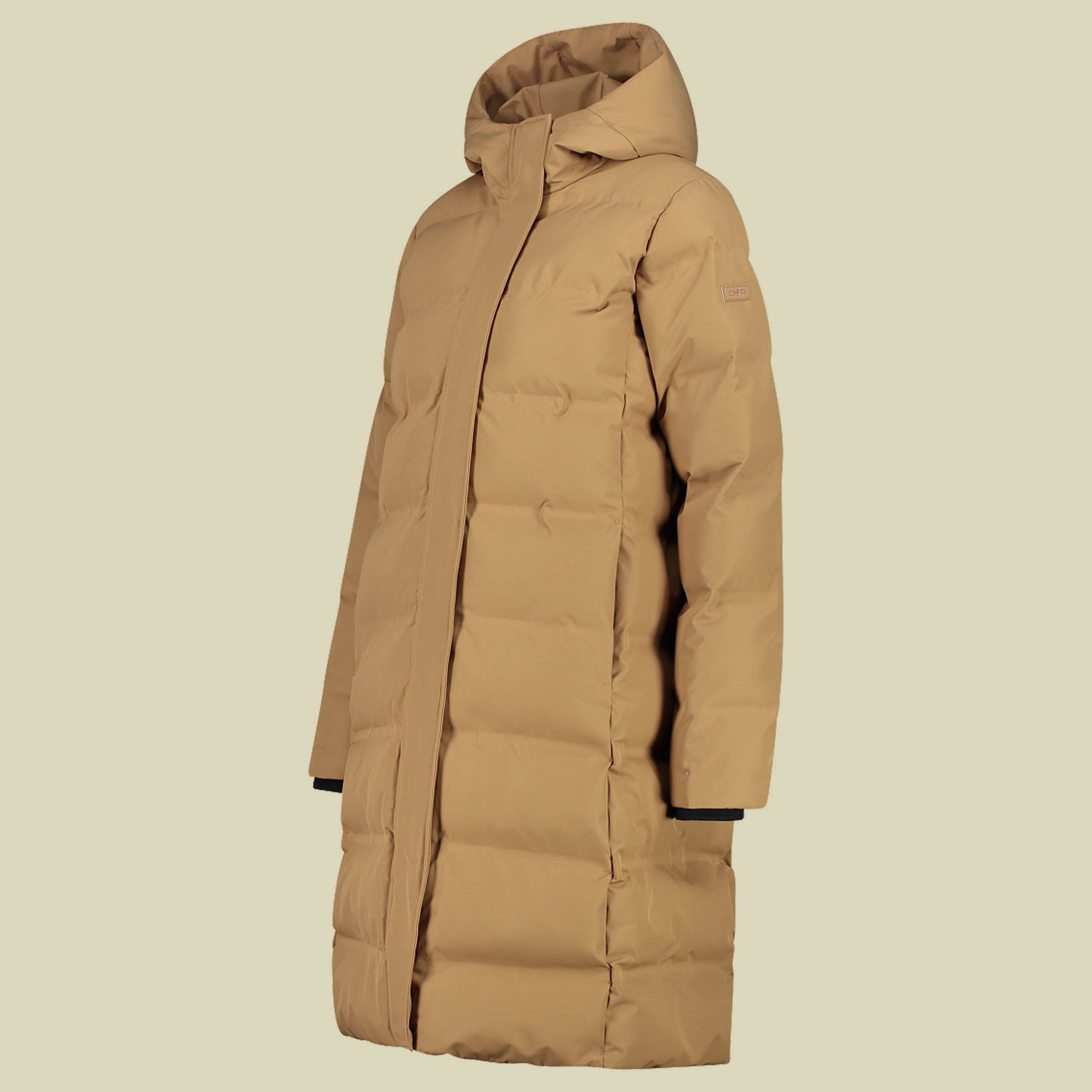 Woman  Coat Fix Hood 34 braun - Farbe malto