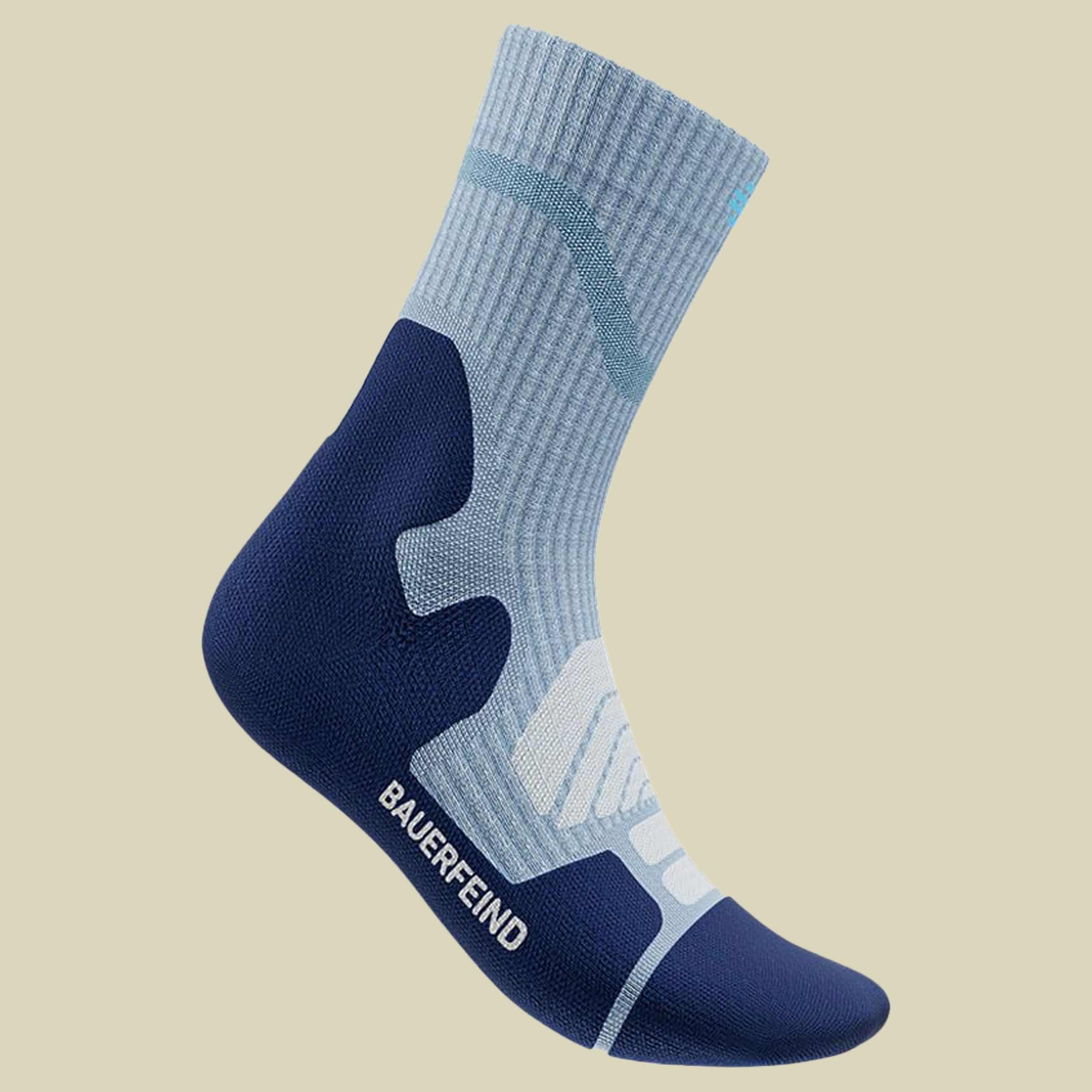 Outdoor Merino Mid Cut Socks Women 35-38 blau - sky blue