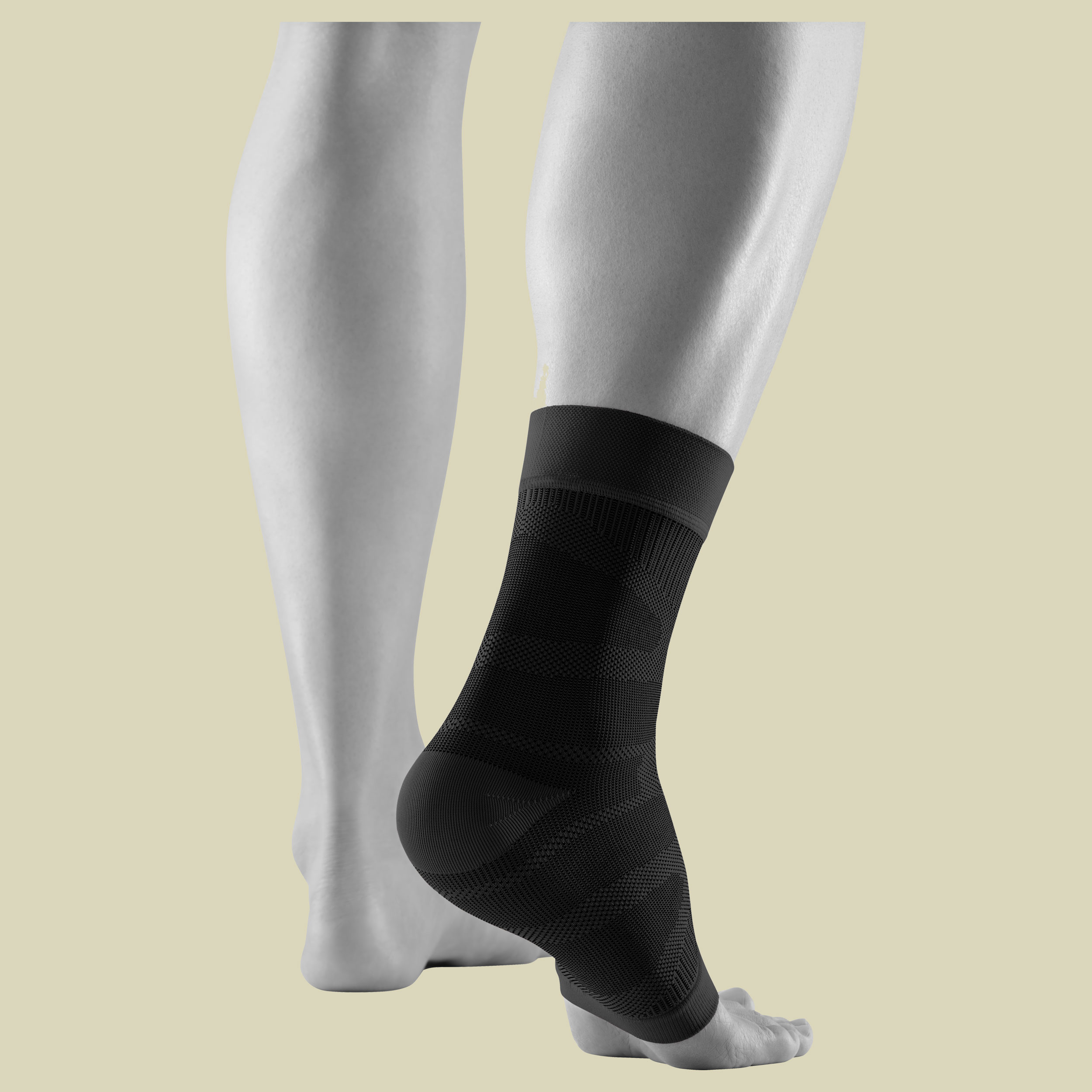 Sports Compression Ankle Support S schwarz - black