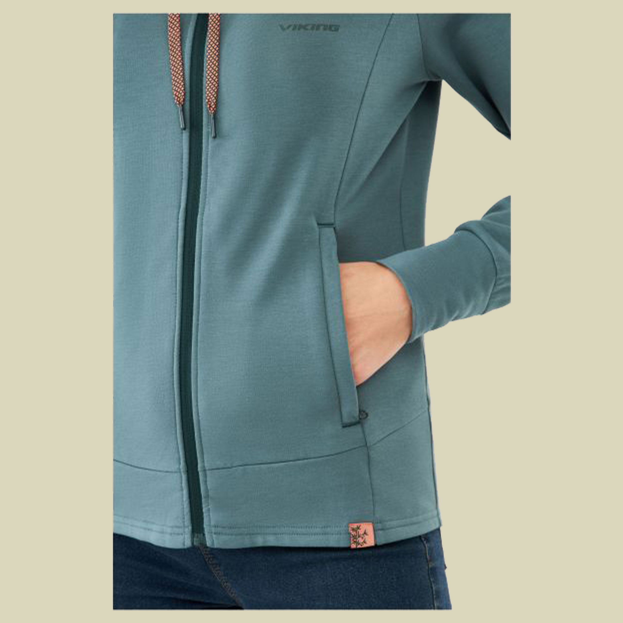 Midlayer Lonetree Hoodie Bamboo Lady S blau - turquise