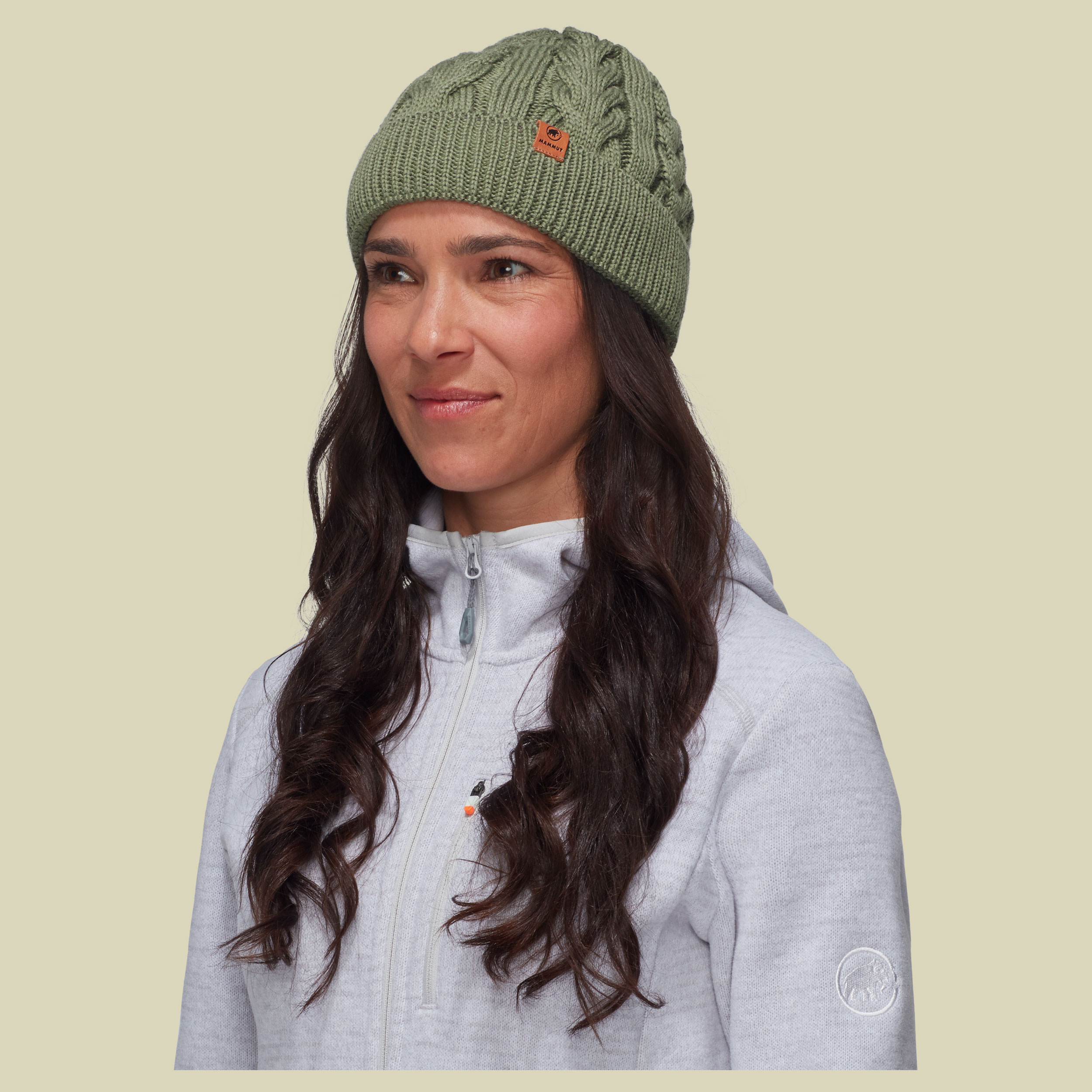 Valbella Beanie grau one size - Farbe marsh