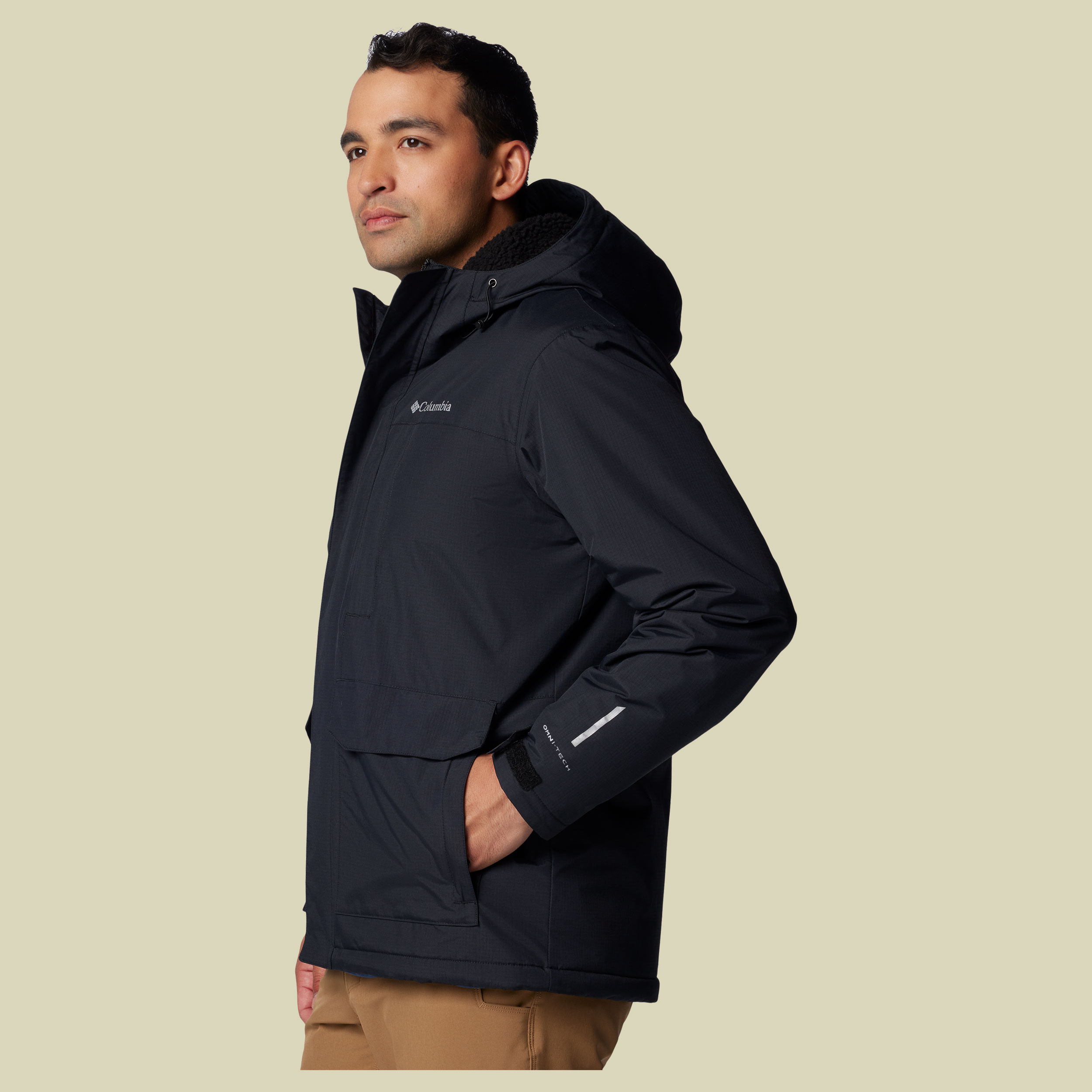 Landroamer Sherpa Lined Jacket Men M schwarz - Farbe black